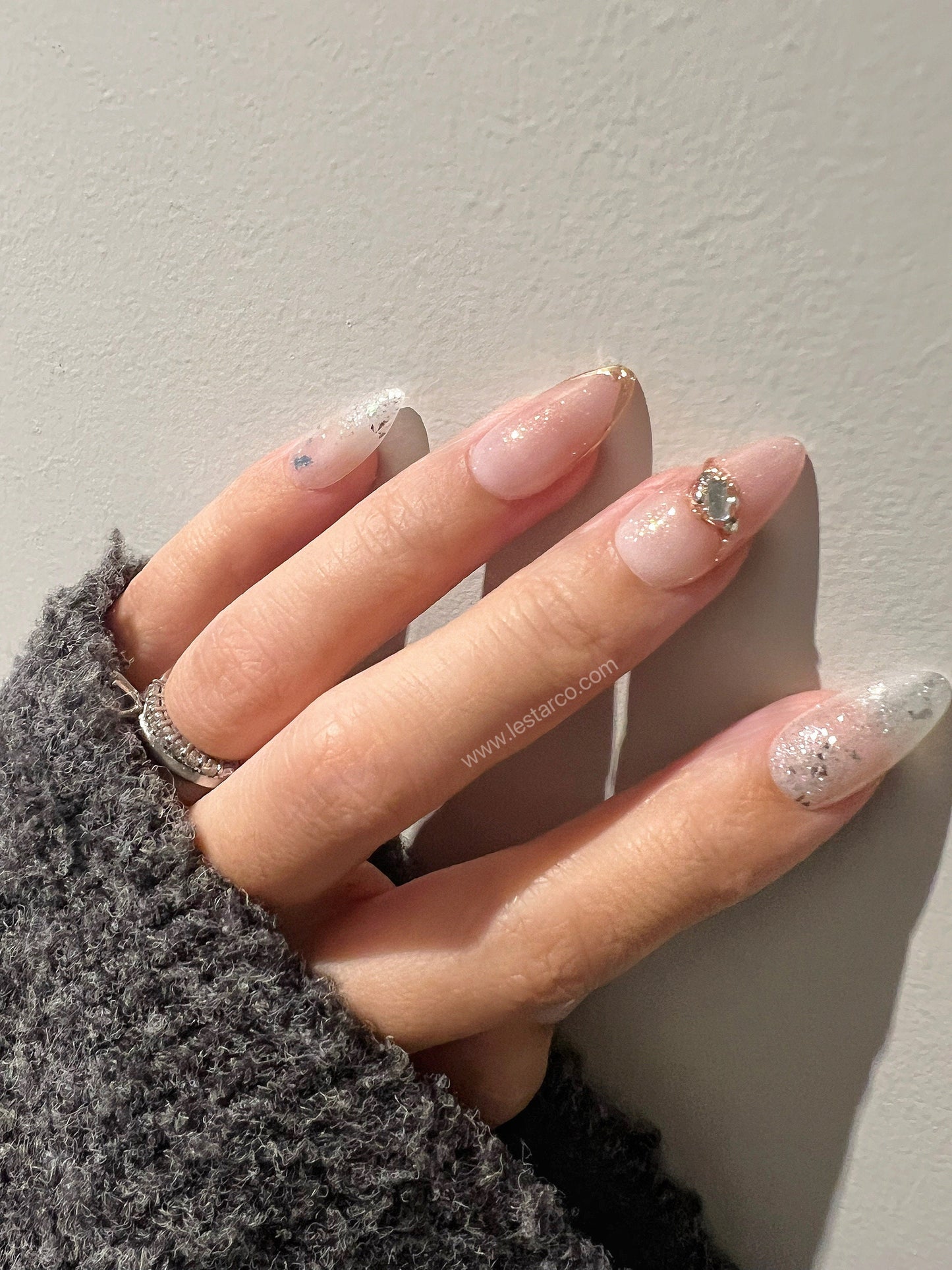 Reusable Soft Touch | Premium Press on Nails Gel | Fake Nails | Cute Fun Colorful Gel Nail Artist faux nails ML257