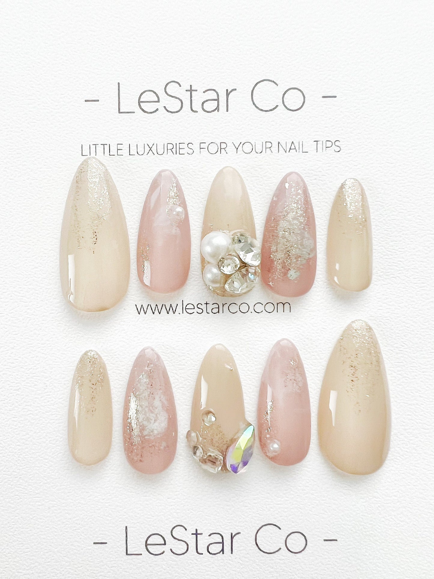 Reusable Treat Yourself | Premium Press on Nails Gel | Fake Nails | Cute Fun Colorful Gel Nail Artist faux nails ML290