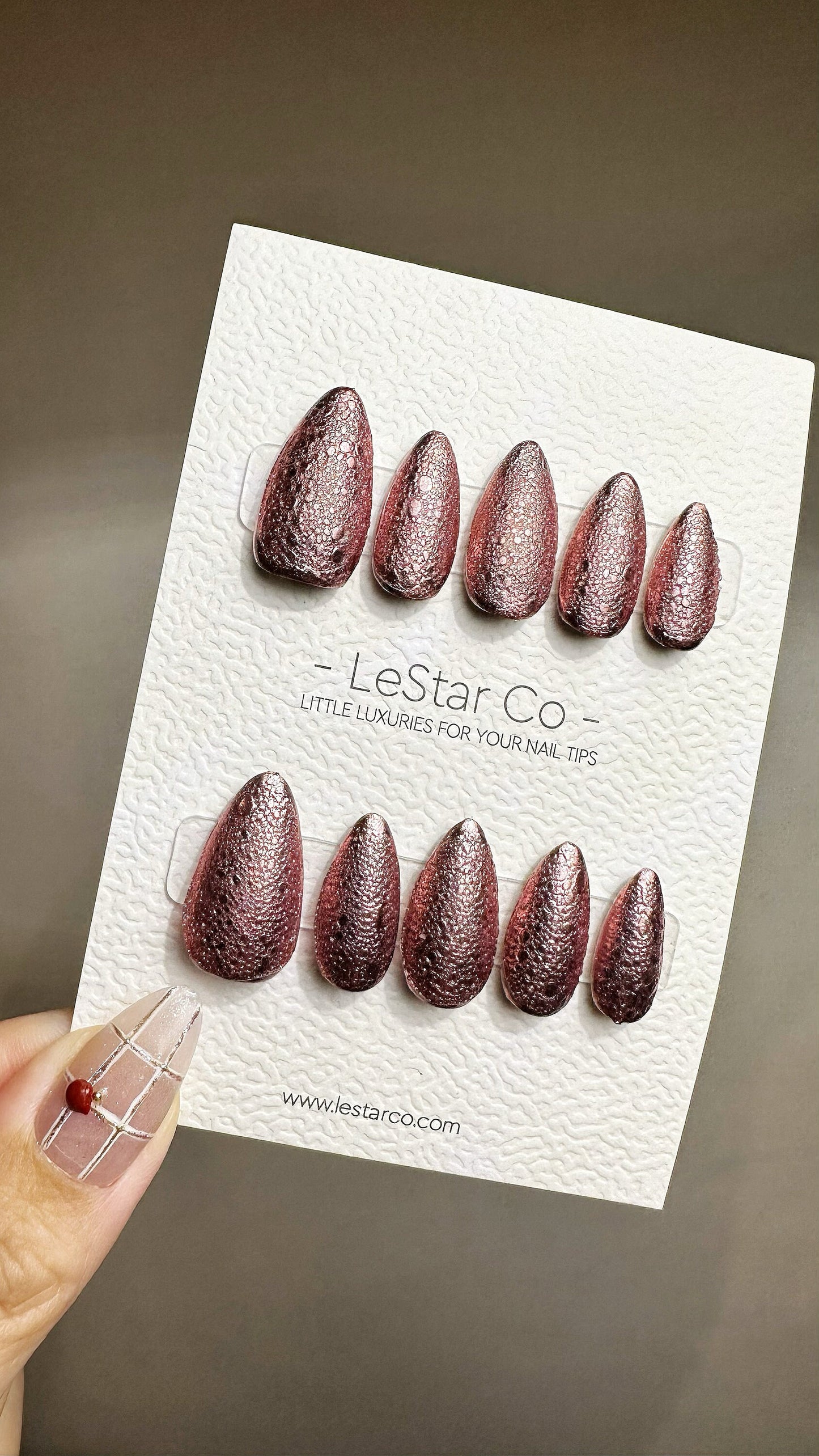 Reusable Dragonstone | Premium Press on Nails Gel | Fake Nails | Cute Fun Colorful Gel Nail Artist faux nails TMR476