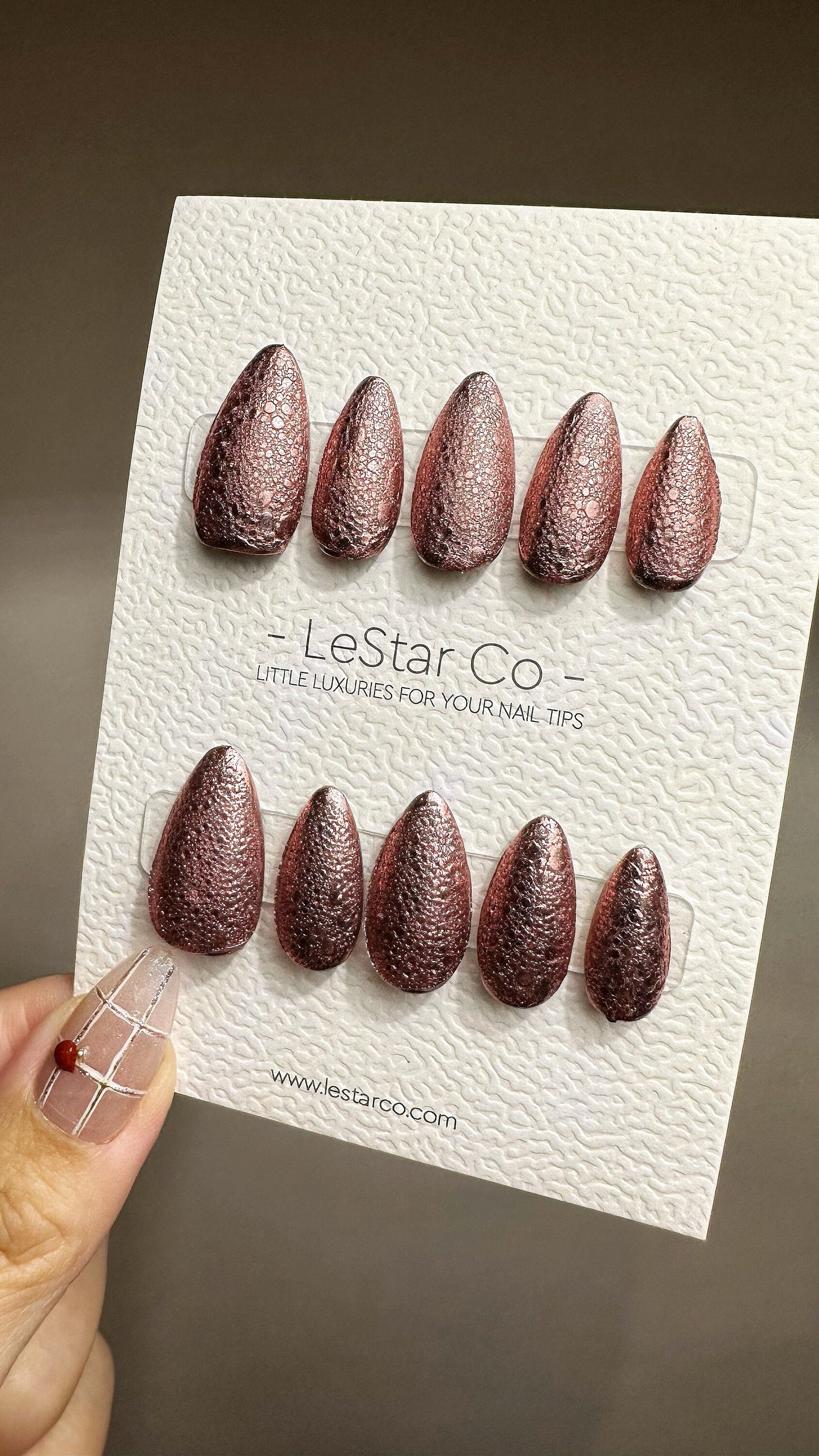 Reusable Dragonstone | Premium Press on Nails Gel | Fake Nails | Cute Fun Colorful Gel Nail Artist faux nails TMR476