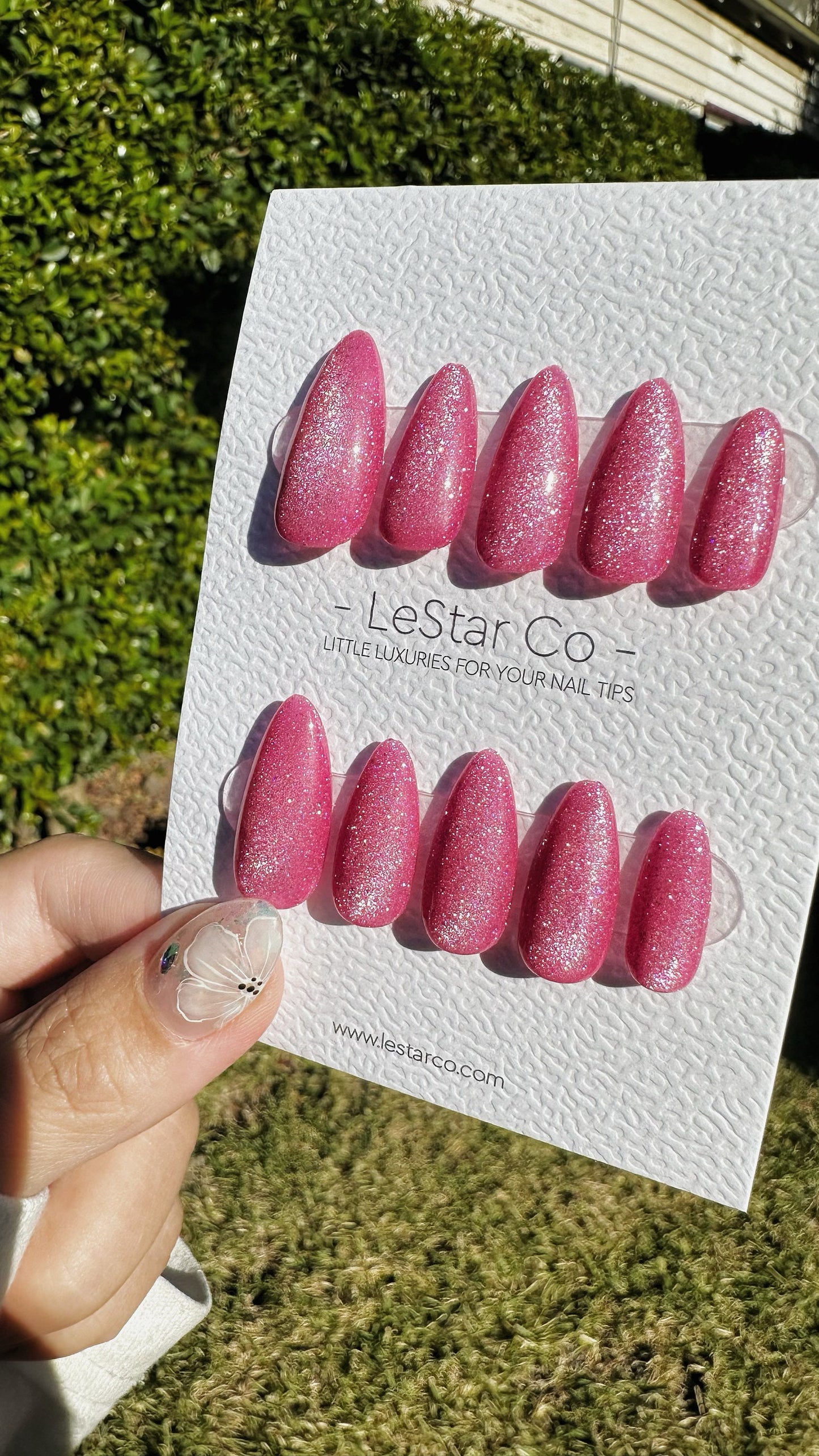 Reusable Galactic Rose Garden Cat eye | Nails Premium Press on Nails Gel Manicure | Fake Nails | Handmade | Lestarco faux nails 488zz