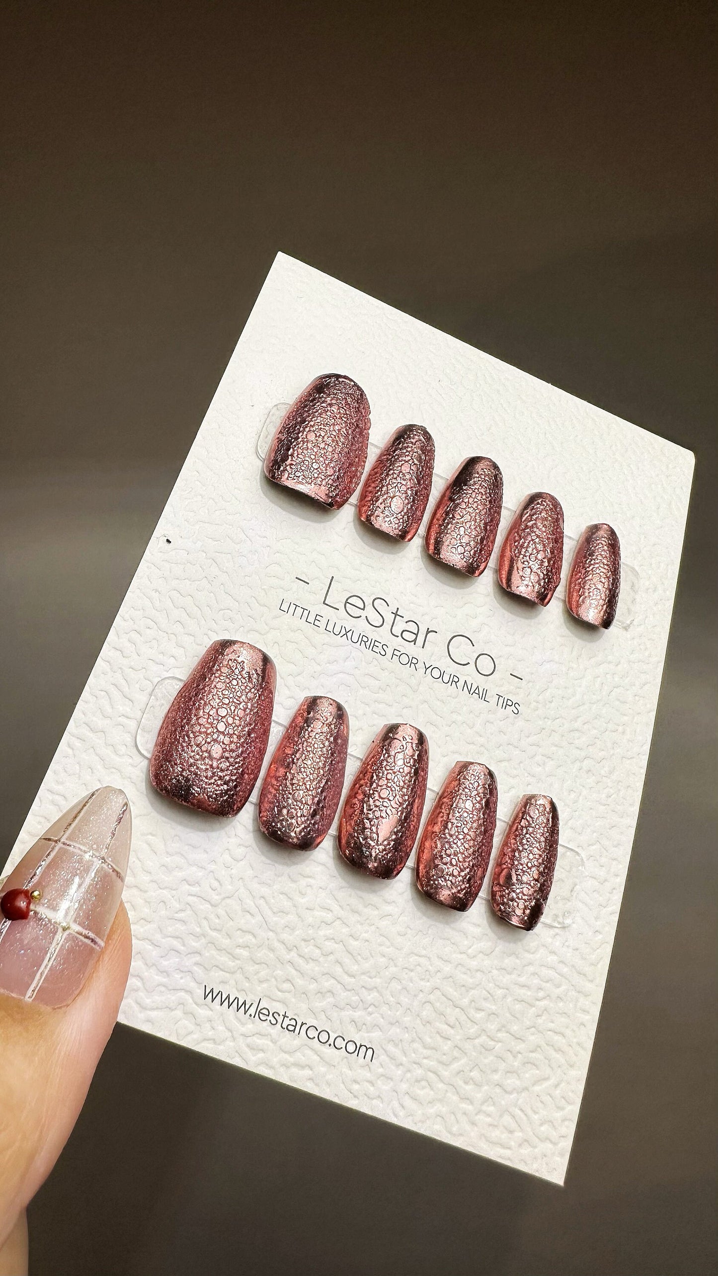 Reusable Dragonstone | Premium Press on Nails Gel | Fake Nails | Cute Fun Colorful Gel Nail Artist faux nails TMR476