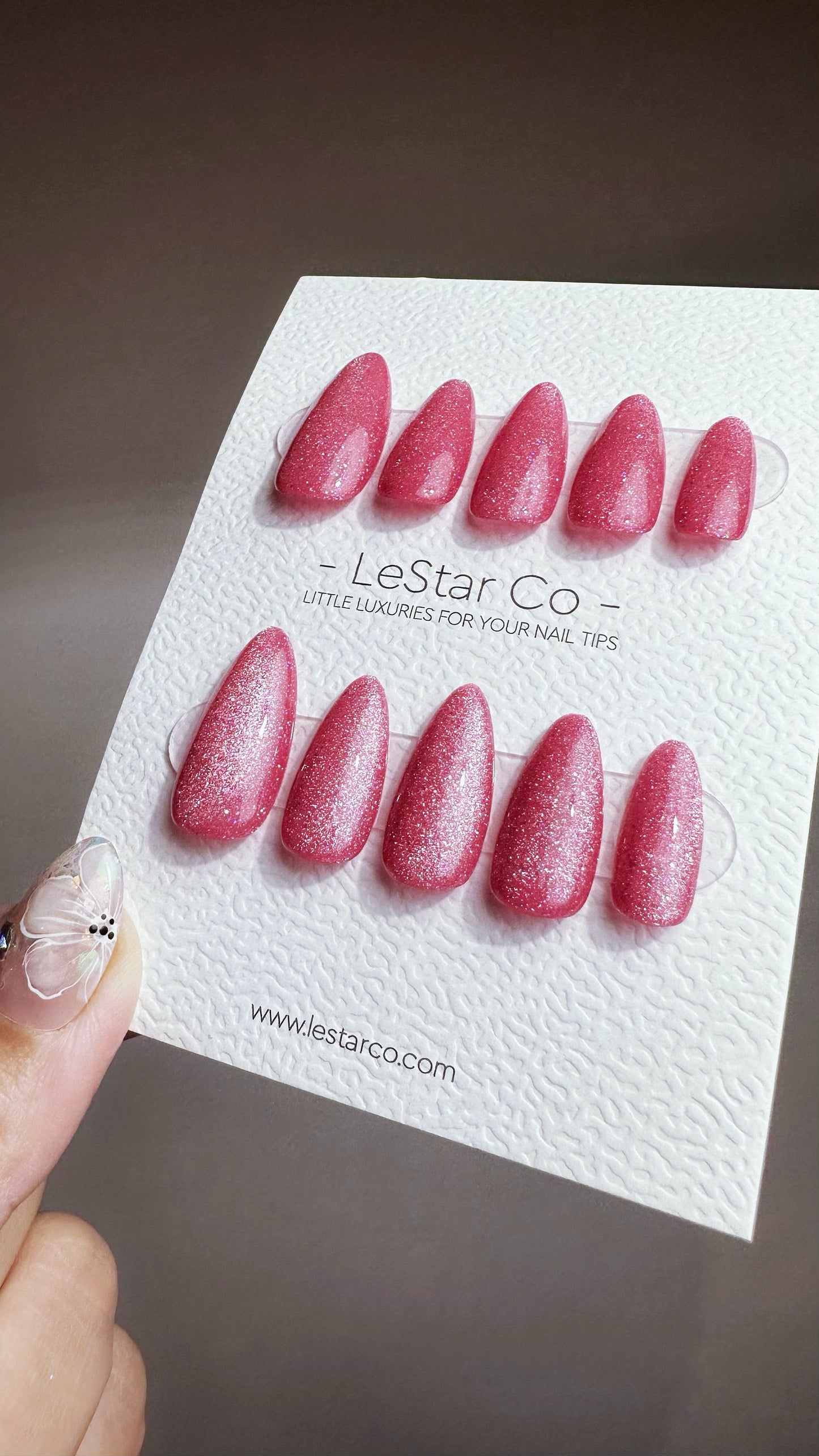 Reusable Galactic Rose Garden Cat eye | Nails Premium Press on Nails Gel Manicure | Fake Nails | Handmade | Lestarco faux nails 488zz