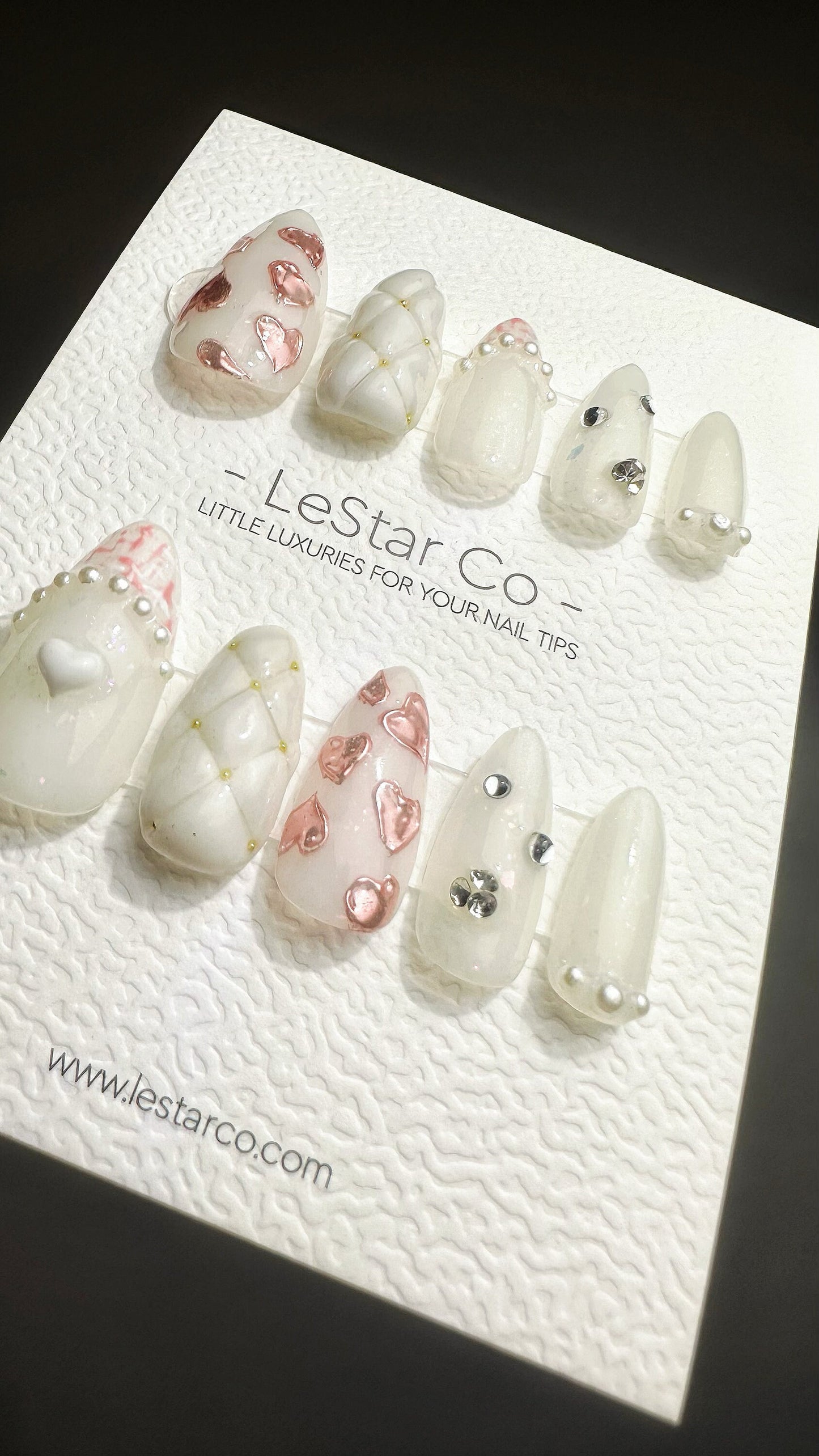 Reusable Love Cushion | Premium Press on Nails Gel | Fake Nails | Cute Fun Colorful Gel Nail faux nails TMR523
