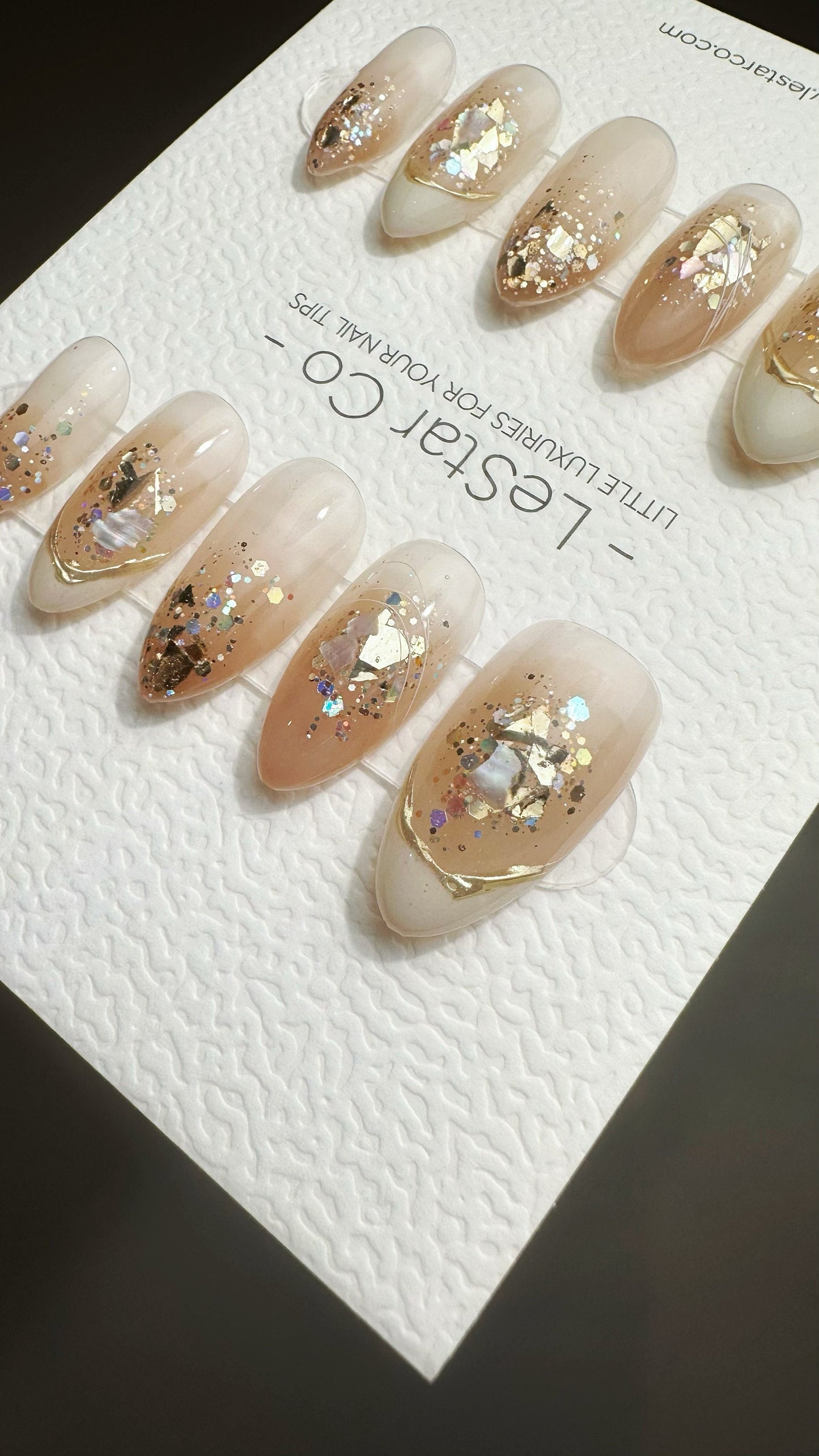 Reusable Autumn Leaves | Premium Press on Nails Gel | Fake Nails | Cute Fun Colorful Gel Nail Artist faux nails BB499