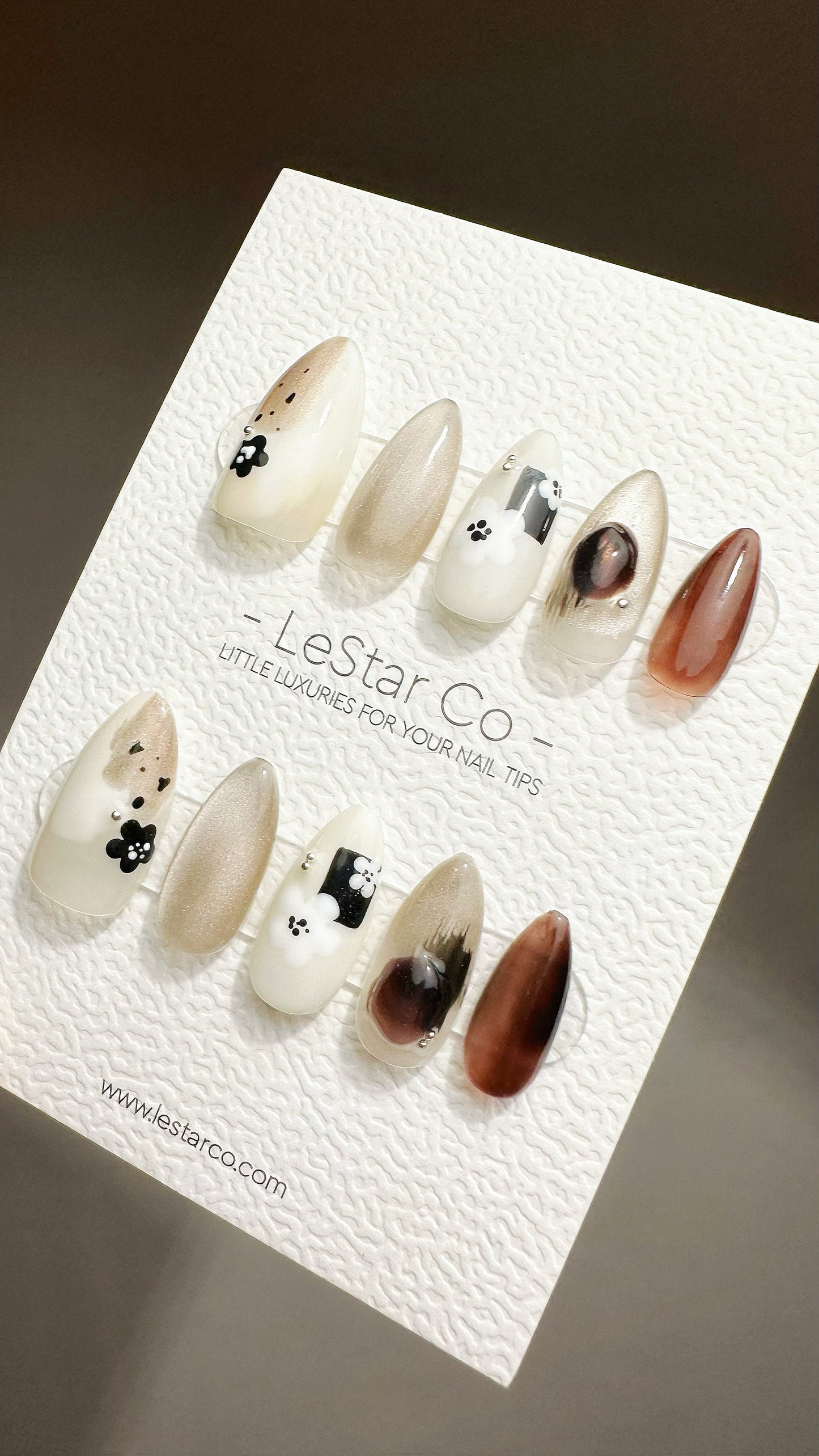 Reusable Wanting To Start Cat Eye Effect| Premium Press on Nails Gel | Fake Nails | Cute Fun Colorful Gel Nail faux nails BB538