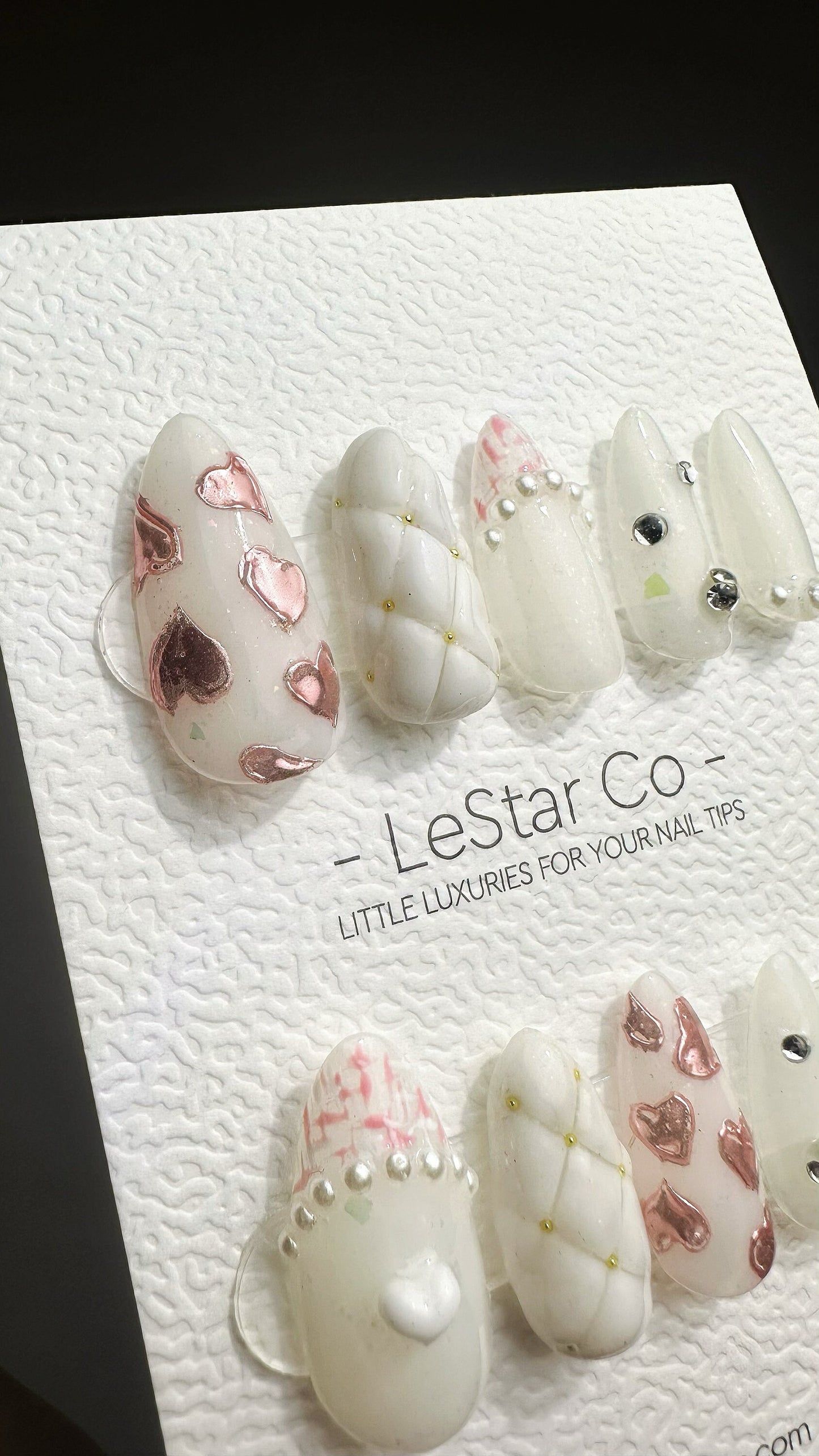 Reusable Love Cushion | Premium Press on Nails Gel | Fake Nails | Cute Fun Colorful Gel Nail faux nails TMR523