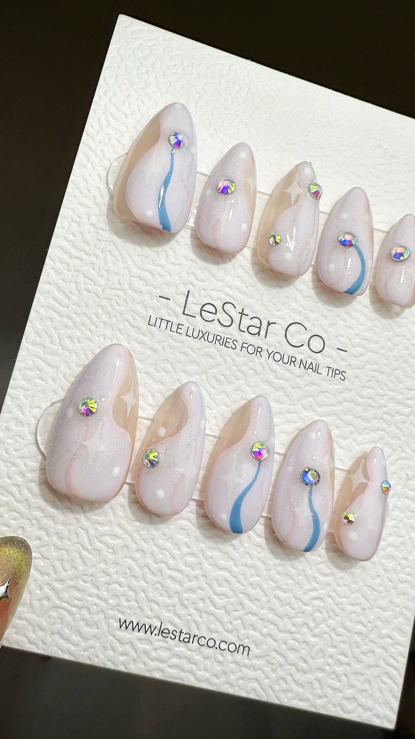 Reusable Cosmic Dream | Premium Press on Nails Gel | Fake Nails | Cute Fun Colorful Gel Nail Artist faux nails ML610