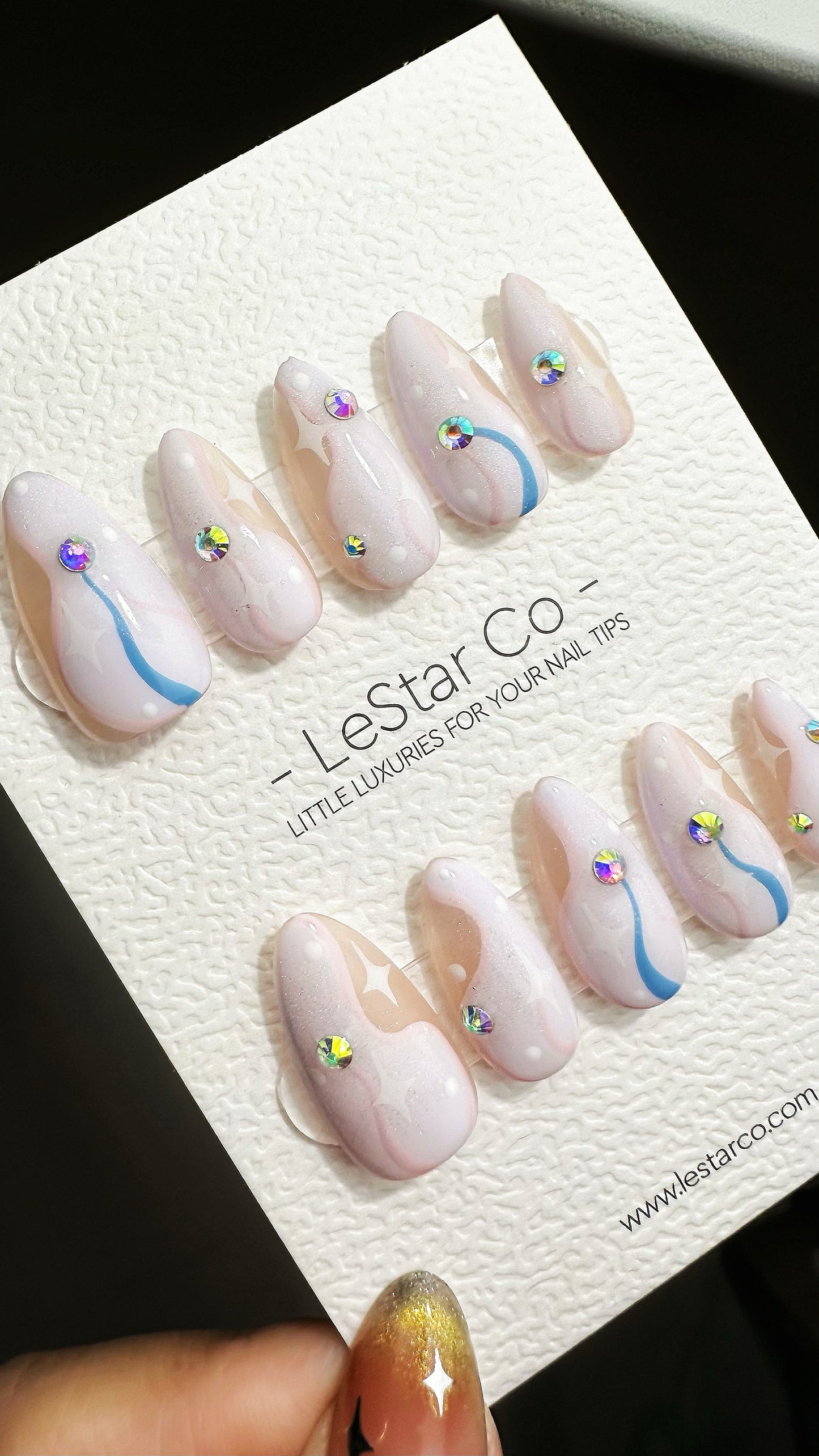 Reusable Cosmic Dream | Premium Press on Nails Gel | Fake Nails | Cute Fun Colorful Gel Nail Artist faux nails ML610