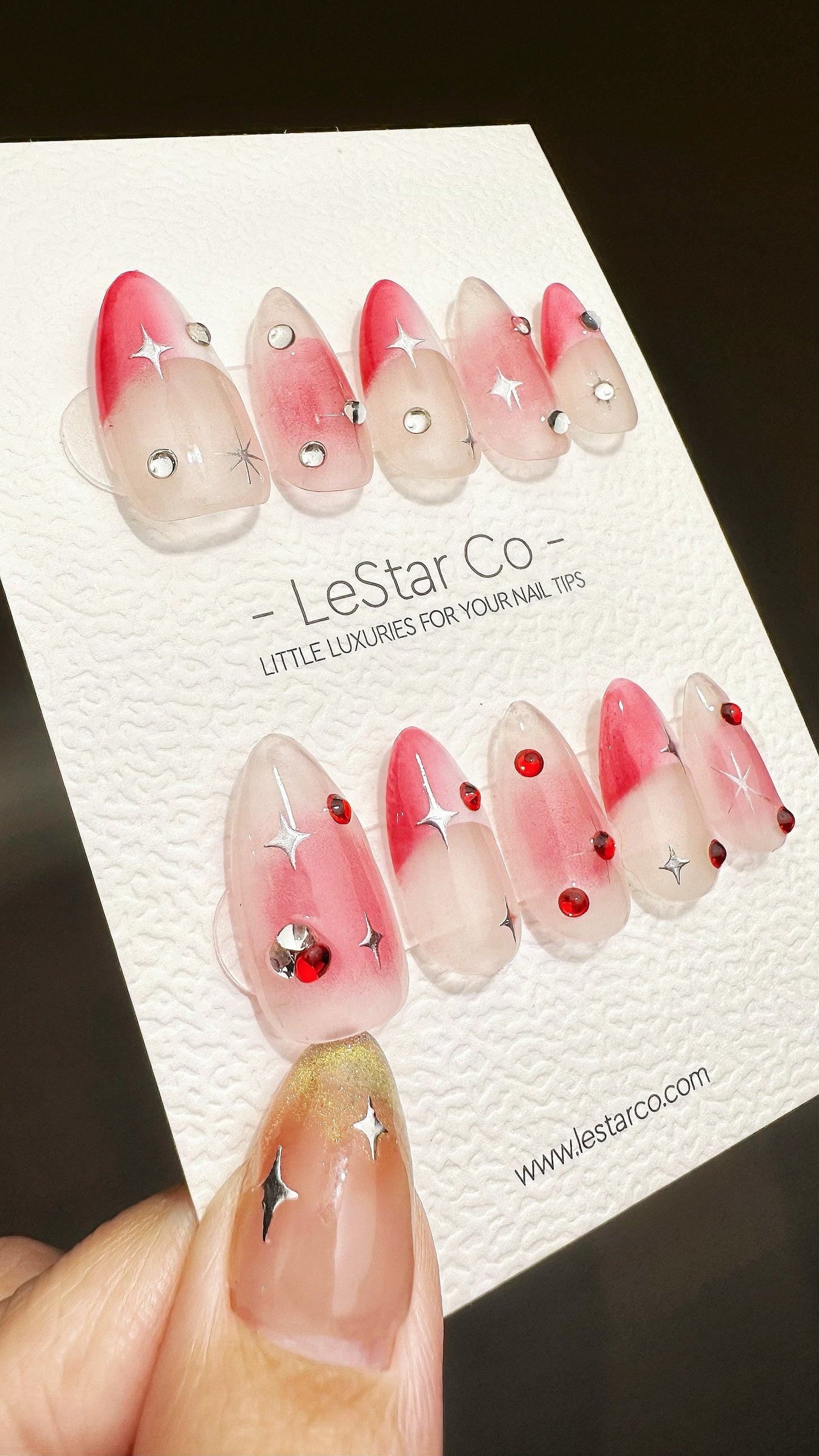 Reusable Leave It Behind | Premium Press on Nails Gel | Fake Nails | Cute Fun Colorful Gel Nail Artist faux nails ML619