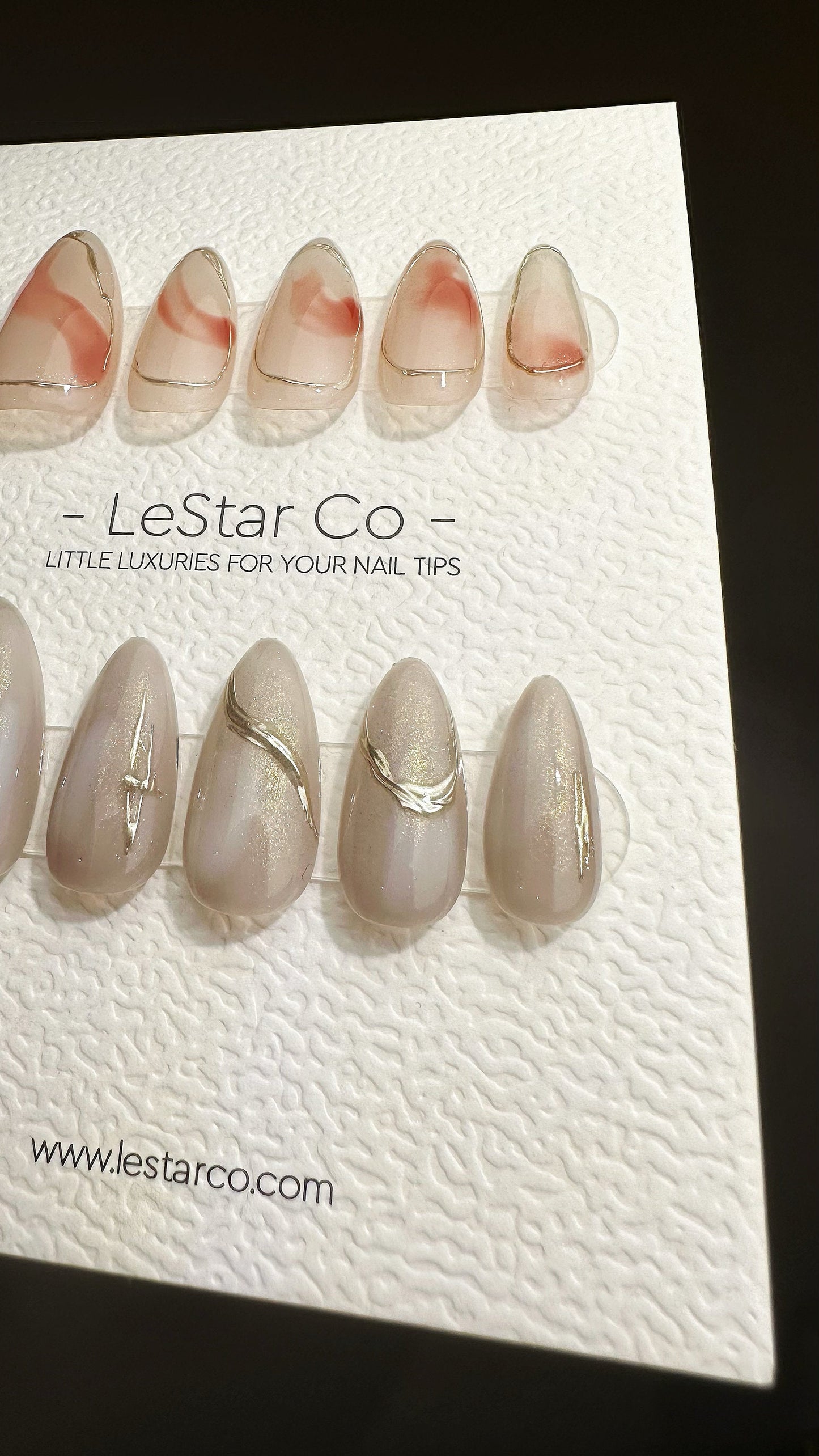 Reusable Fall Asleep | Premium Press on Nails Gel | Fake Nails | Cute Fun Colorful Gel Nail faux nails QN634