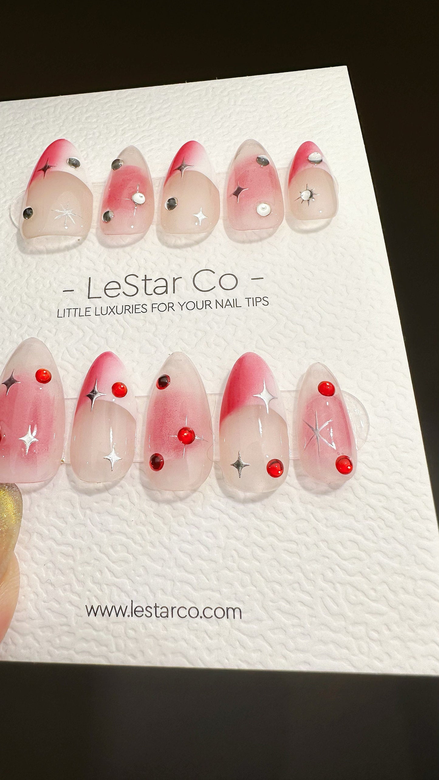 Reusable Leave It Behind | Premium Press on Nails Gel | Fake Nails | Cute Fun Colorful Gel Nail Artist faux nails ML619
