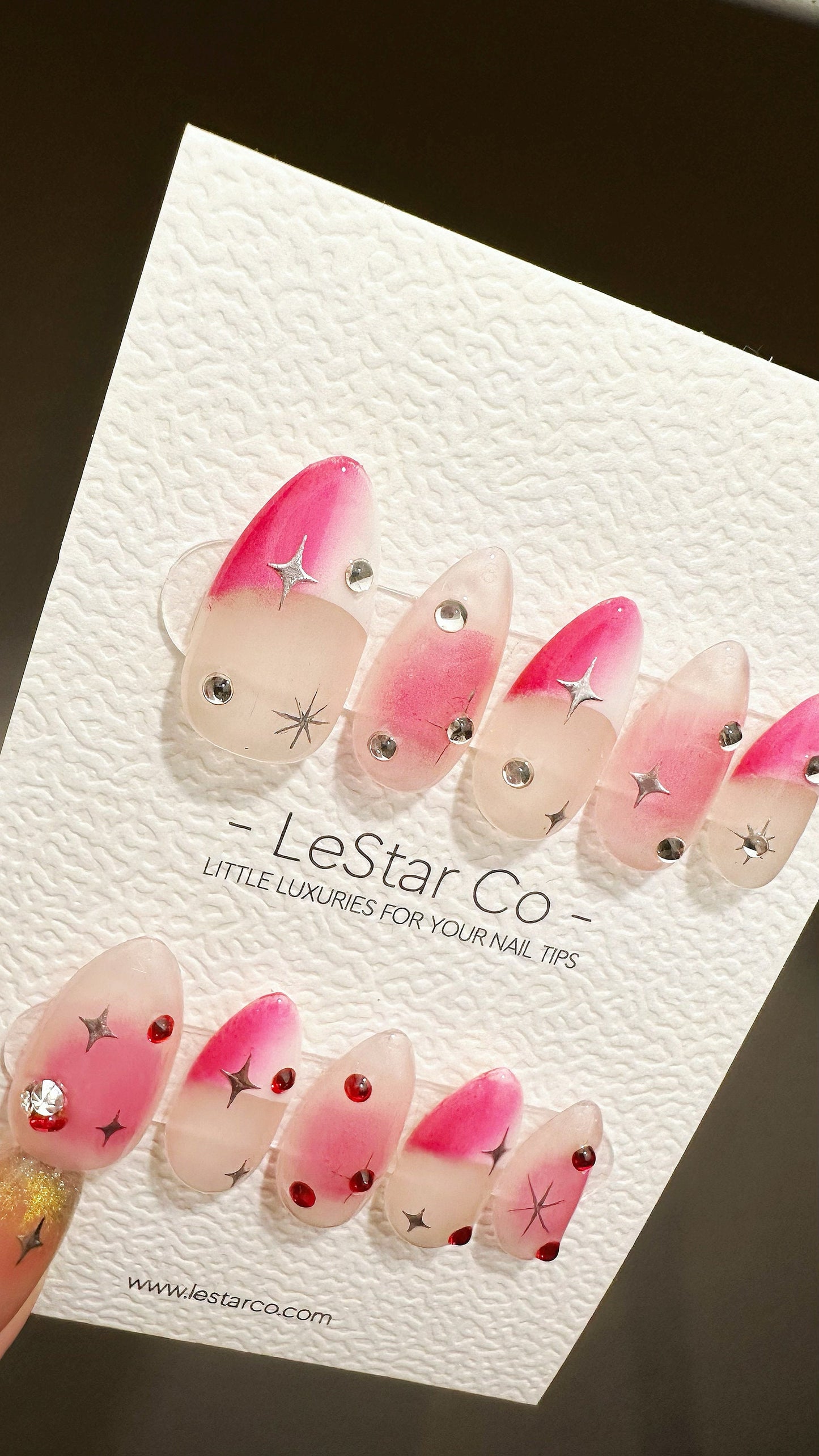 Reusable Leave It Behind | Premium Press on Nails Gel | Fake Nails | Cute Fun Colorful Gel Nail Artist faux nails ML619
