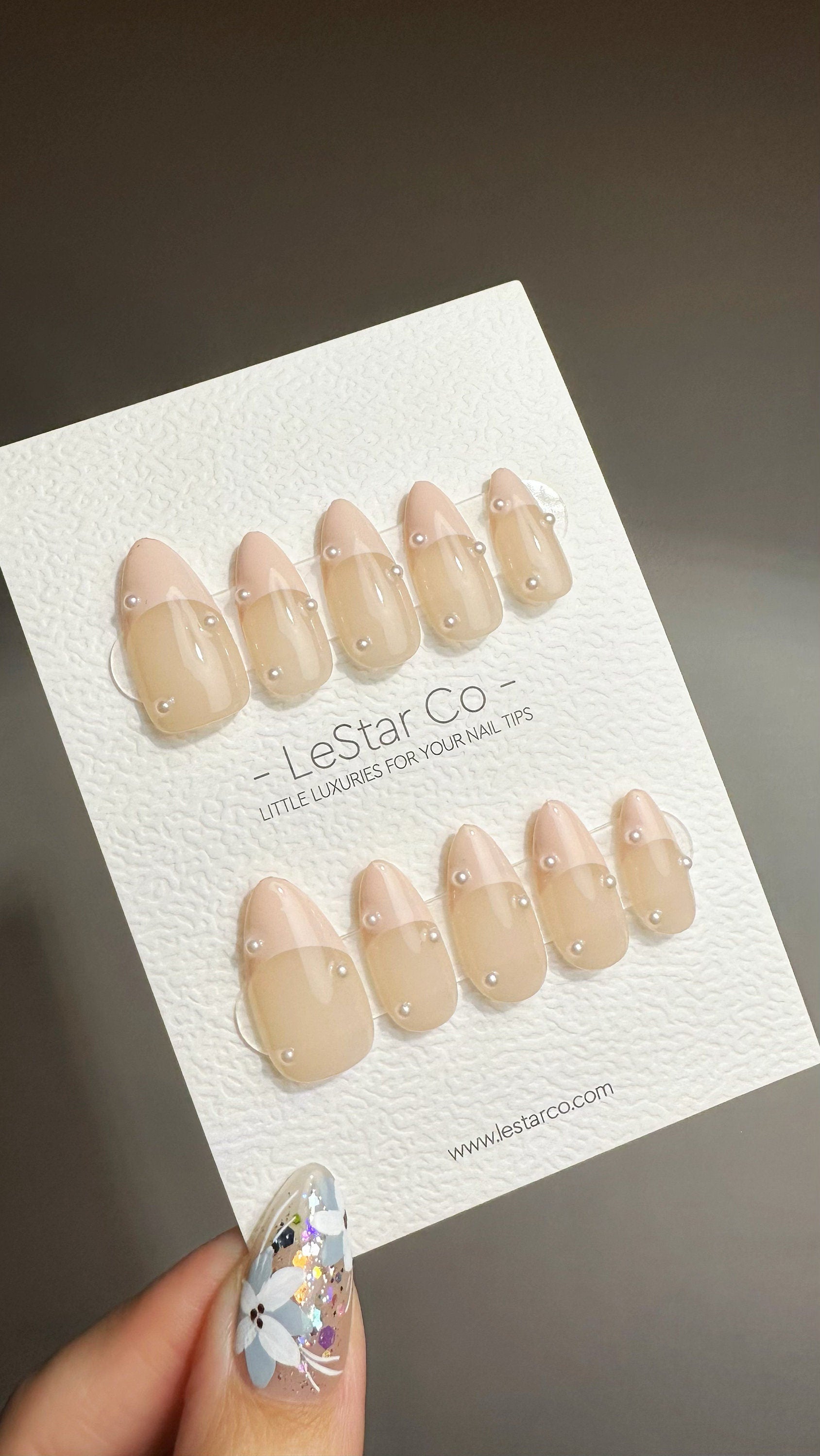 Elegant Minimalist French Nails with Pearl