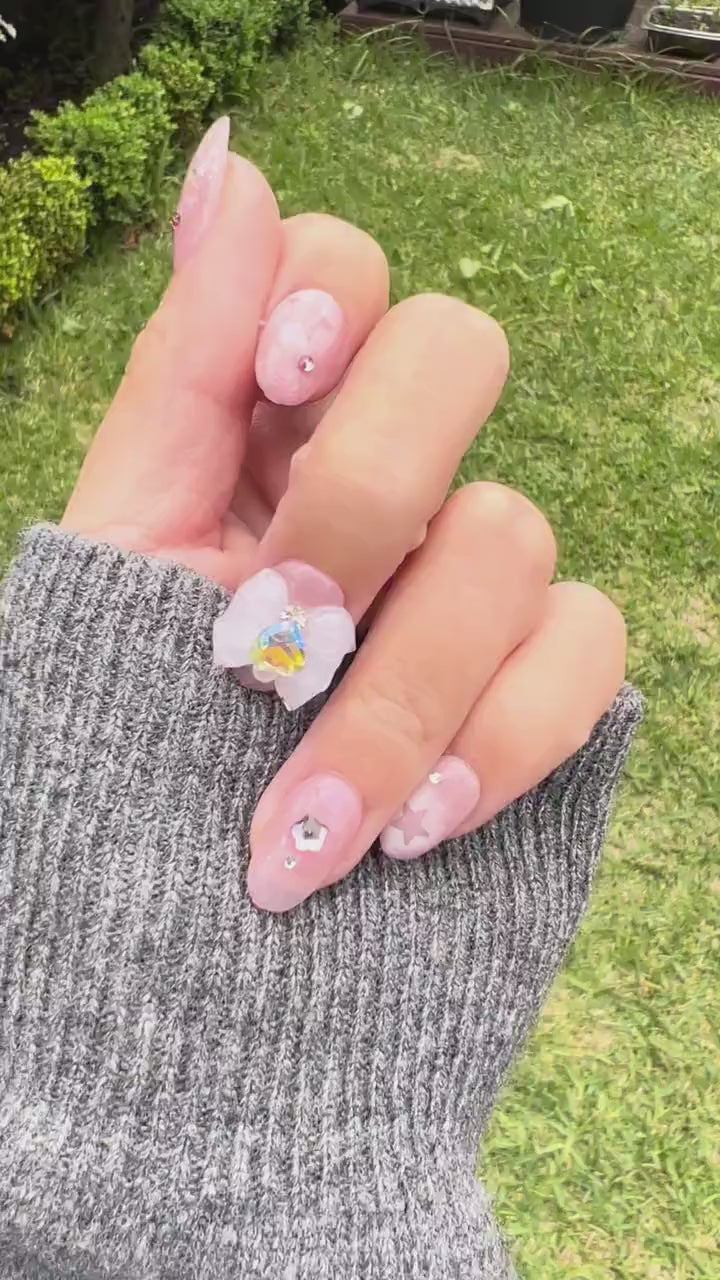 Reusable Sailor Moon Inspired Vol V | Premium Press on Nails Gel | Fake Nails | Cute Fun Colorful Gel Nail False faux nails 165zz