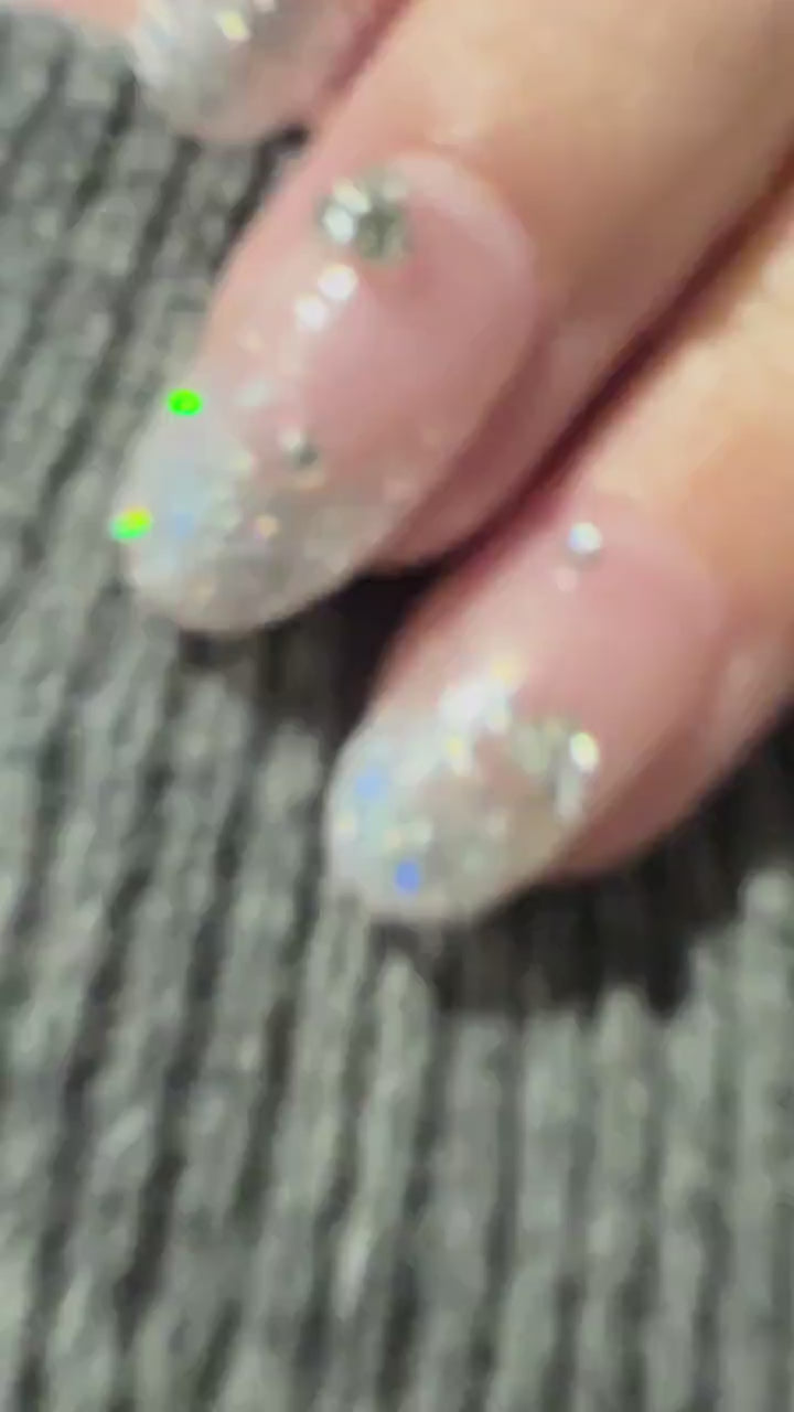 Reusable HALO | Premium Press on Nails Gel | Fake Nails | Event Wedding Cute Fun Colorful Gel Nail False faux nails 163zz
