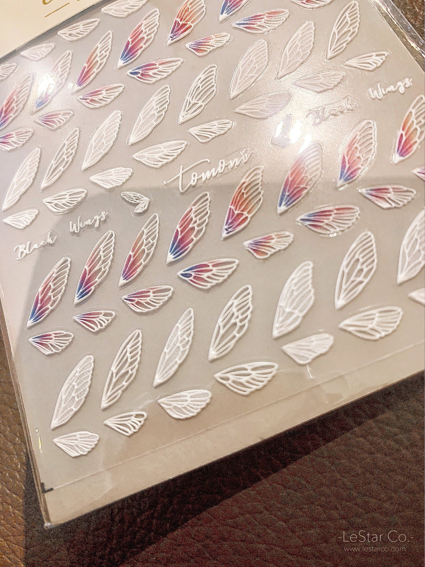 Butterfly Wings Nail Art Stickers | Nail Accessories | Self Adhesive Nail Decals | Pixie Wing