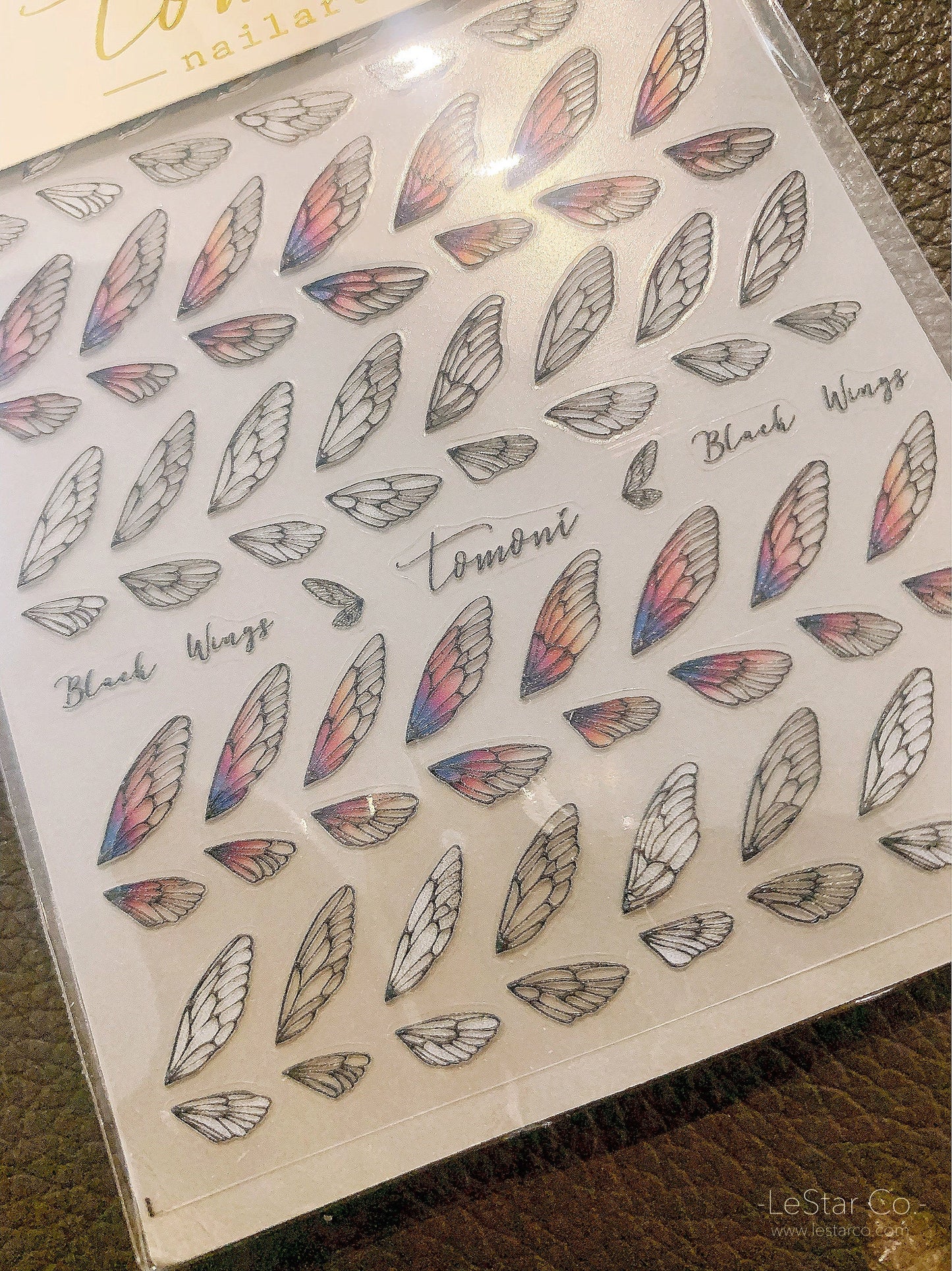 Butterfly Wings Nail Art Stickers | Nail Accessories | Self Adhesive Nail Decals | Pixie Wing