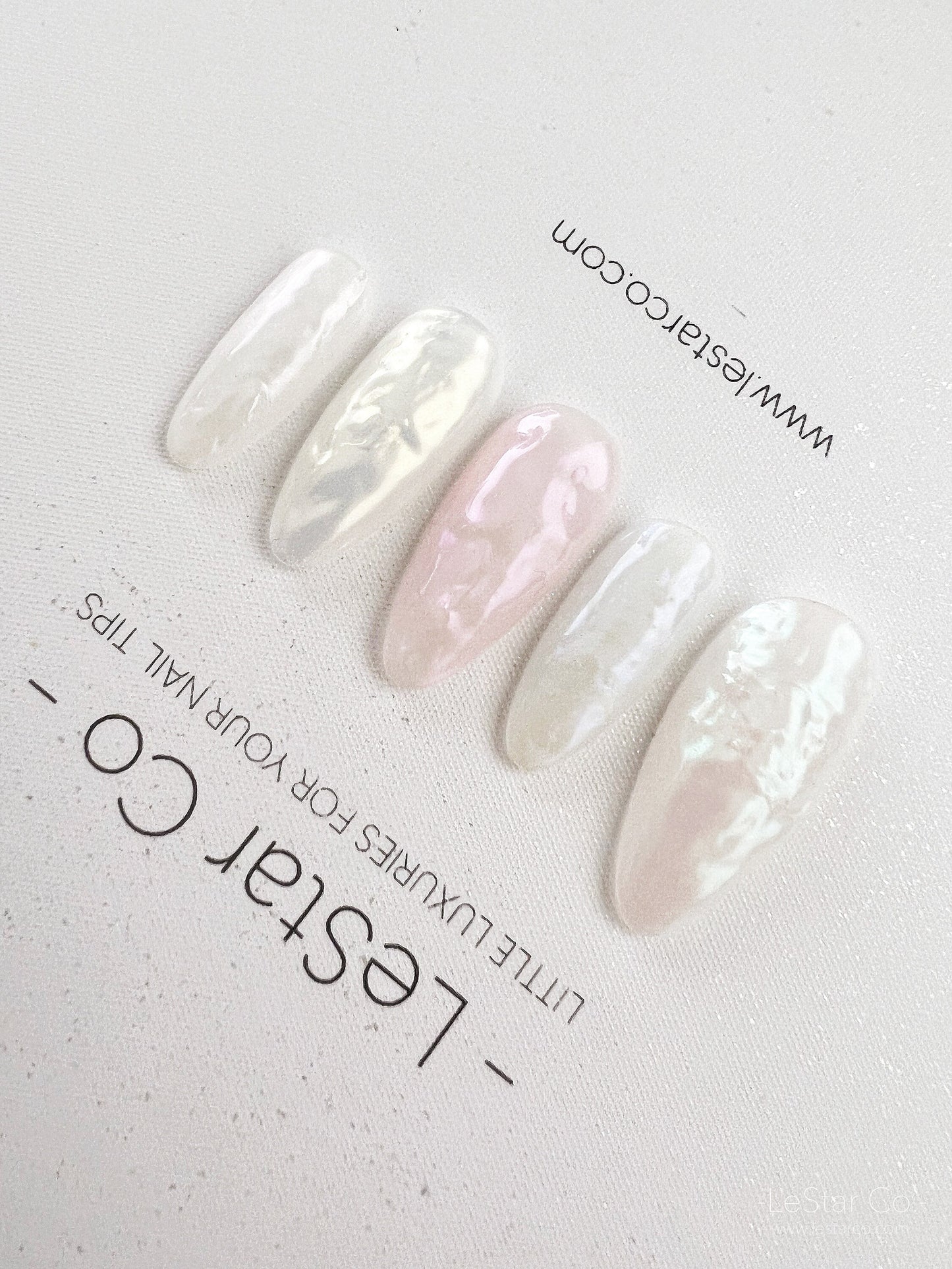 Reusable Pearl | Premium Press on Nails Gel Manicure | Fake Nails | Handmade | Lestarco faux nails 149zz