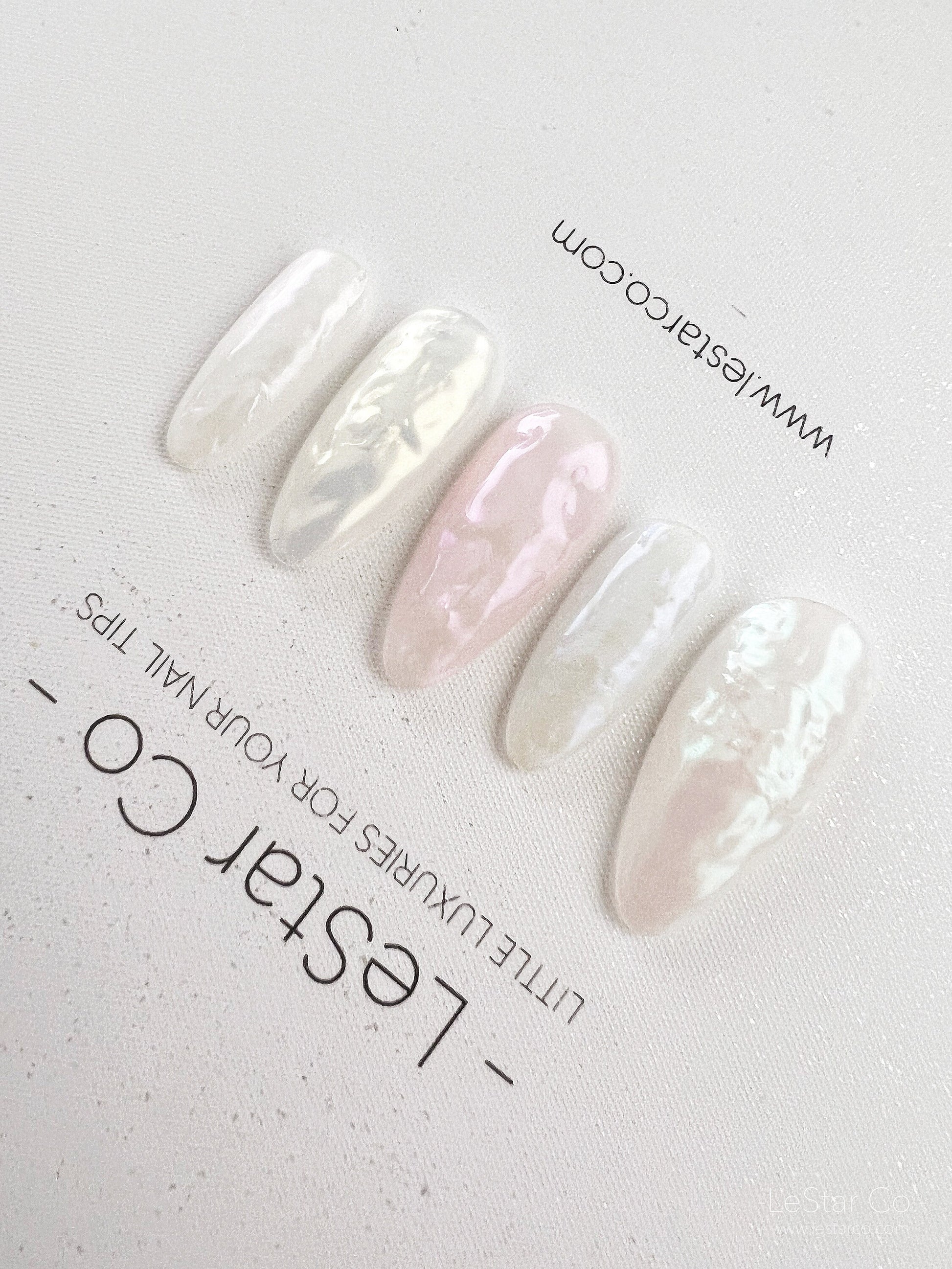 Reusable Pearl | Premium Press on Nails Gel Manicure | Fake Nails | Handmade | Lestarco faux nails 149zz