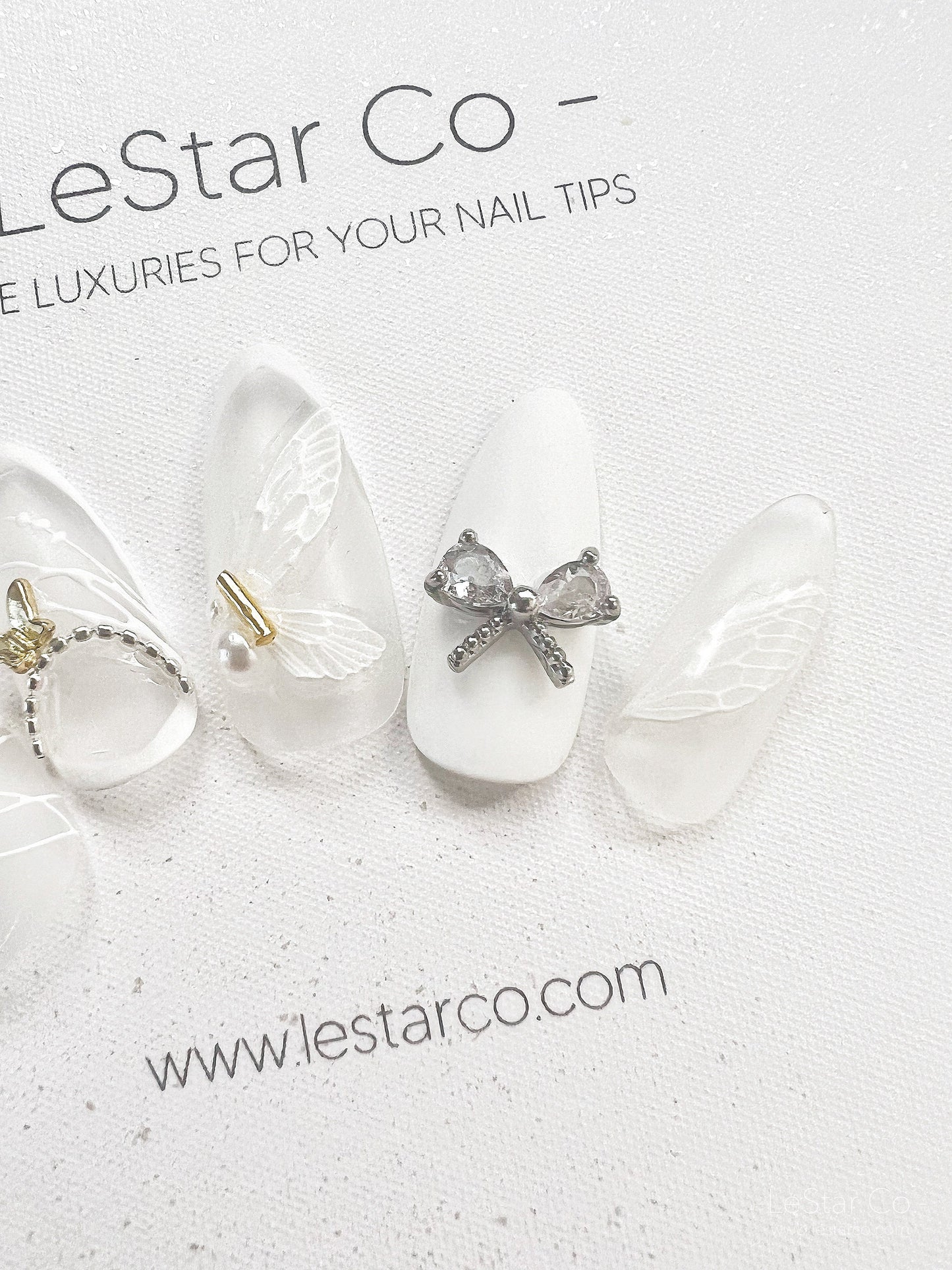 Reusable Butterfly Fairy | Premium Press on Nails Gel Manicure | Fake Nails | Handmade | Lestarco faux nails 151zz