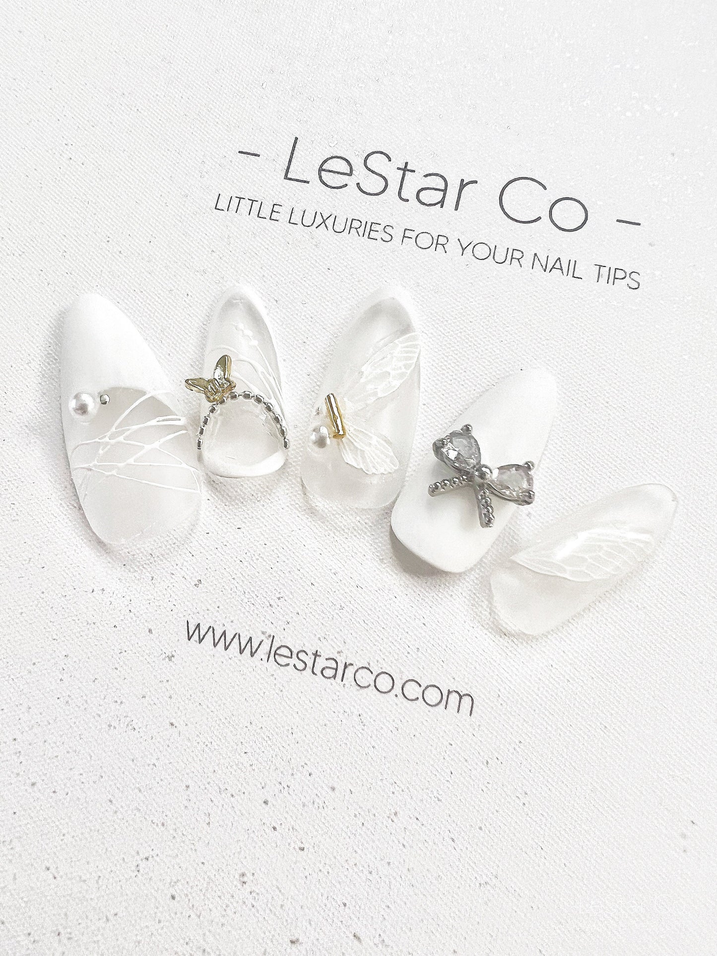 Reusable Butterfly Fairy | Premium Press on Nails Gel Manicure | Fake Nails | Handmade | Lestarco faux nails 151zz