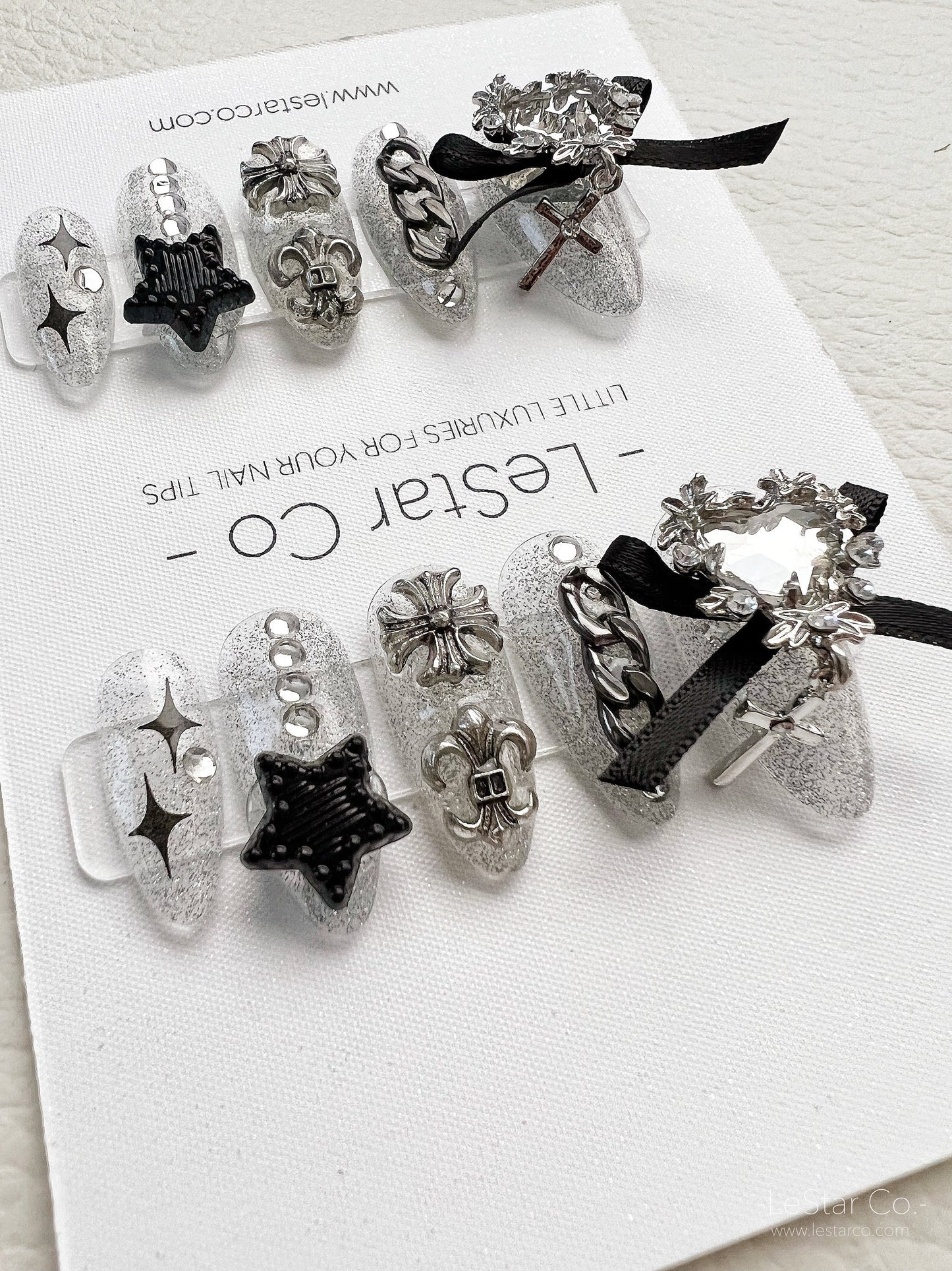 Reusable Sweet Punk | Premium Press on Nails Gel | Fake Nails | Cute Fun Colorful Colorful Gel Nail Artist faux nails mxj148