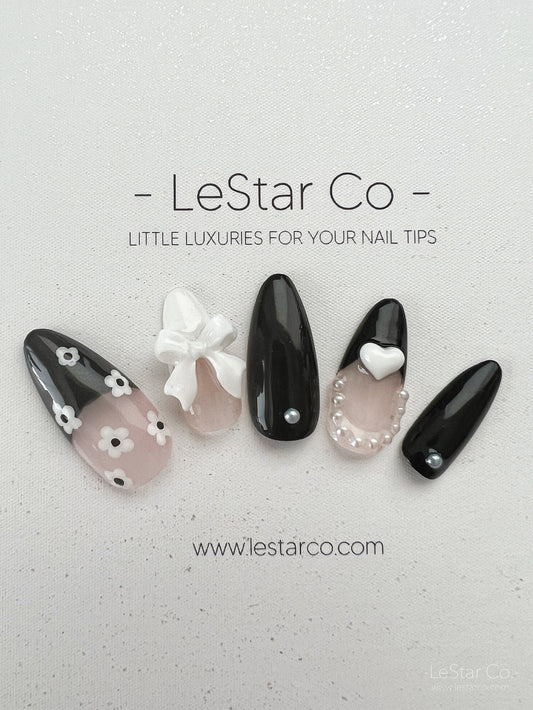 Reusable My Girl | Premium Press on Nails Gel Manicure | Fake Nails | Handmade | Lestarco faux nails 148zz