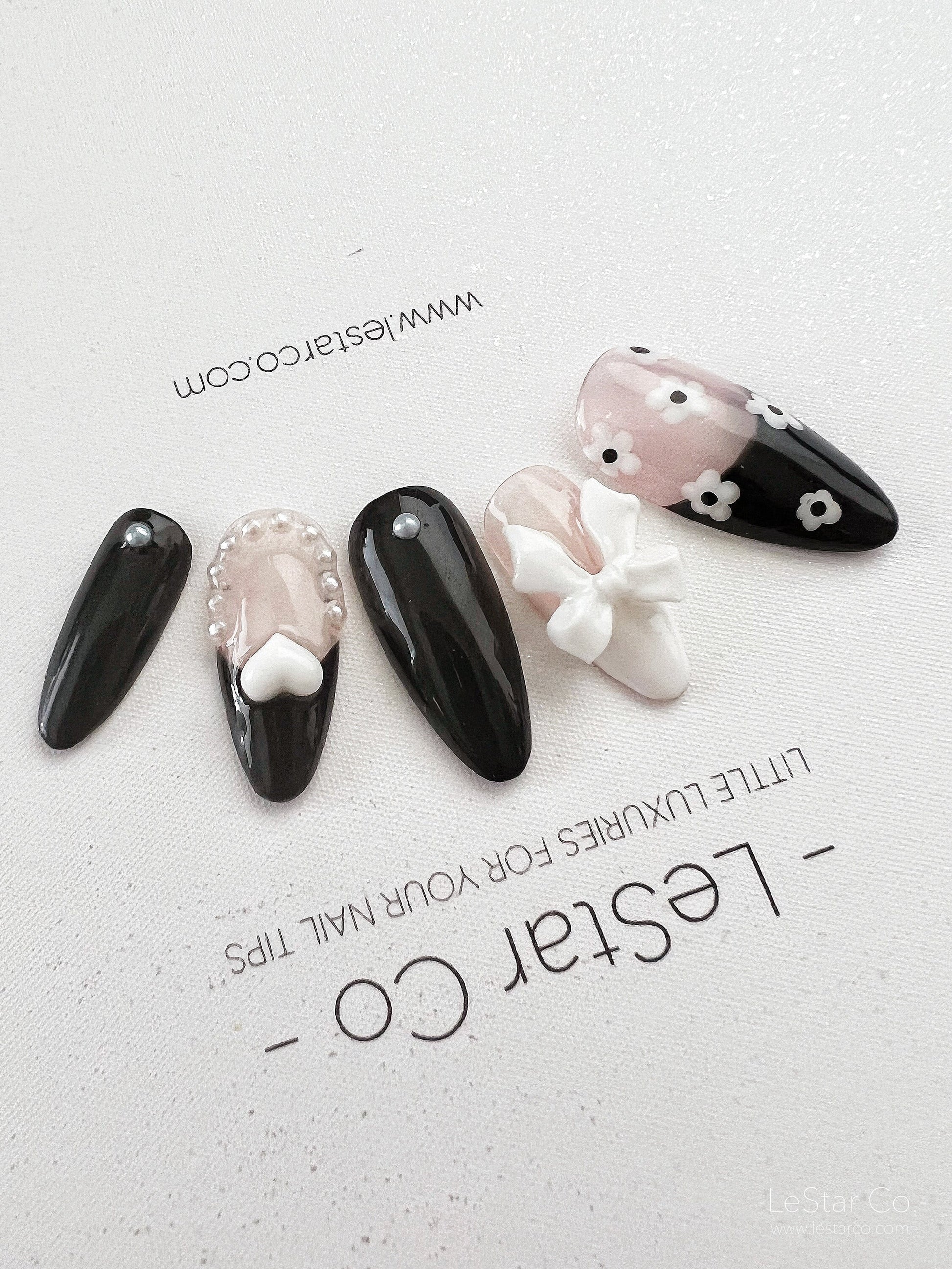 Reusable My Girl | Premium Press on Nails Gel Manicure | Fake Nails | Handmade | Lestarco faux nails 148zz