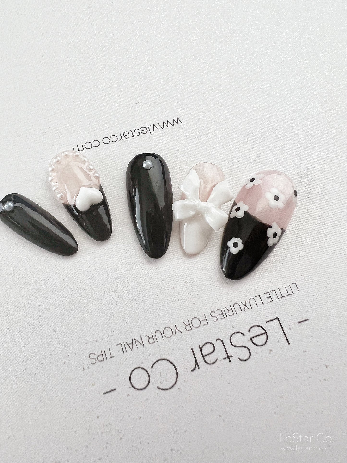 Reusable My Girl | Premium Press on Nails Gel Manicure | Fake Nails | Handmade | Lestarco faux nails 148zz