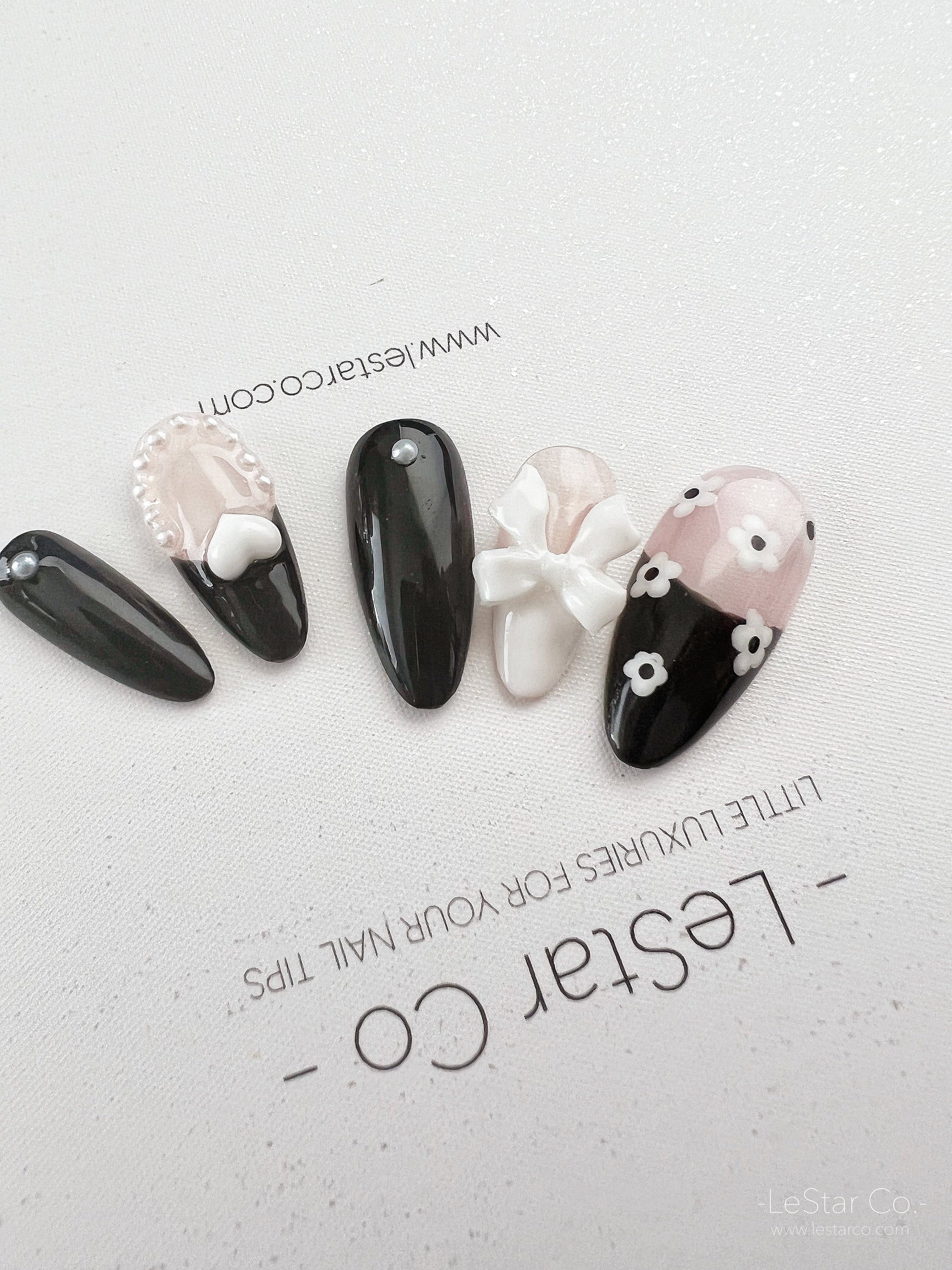 Reusable My Girl | Premium Press on Nails Gel Manicure | Fake Nails | Handmade | Lestarco faux nails 148zz