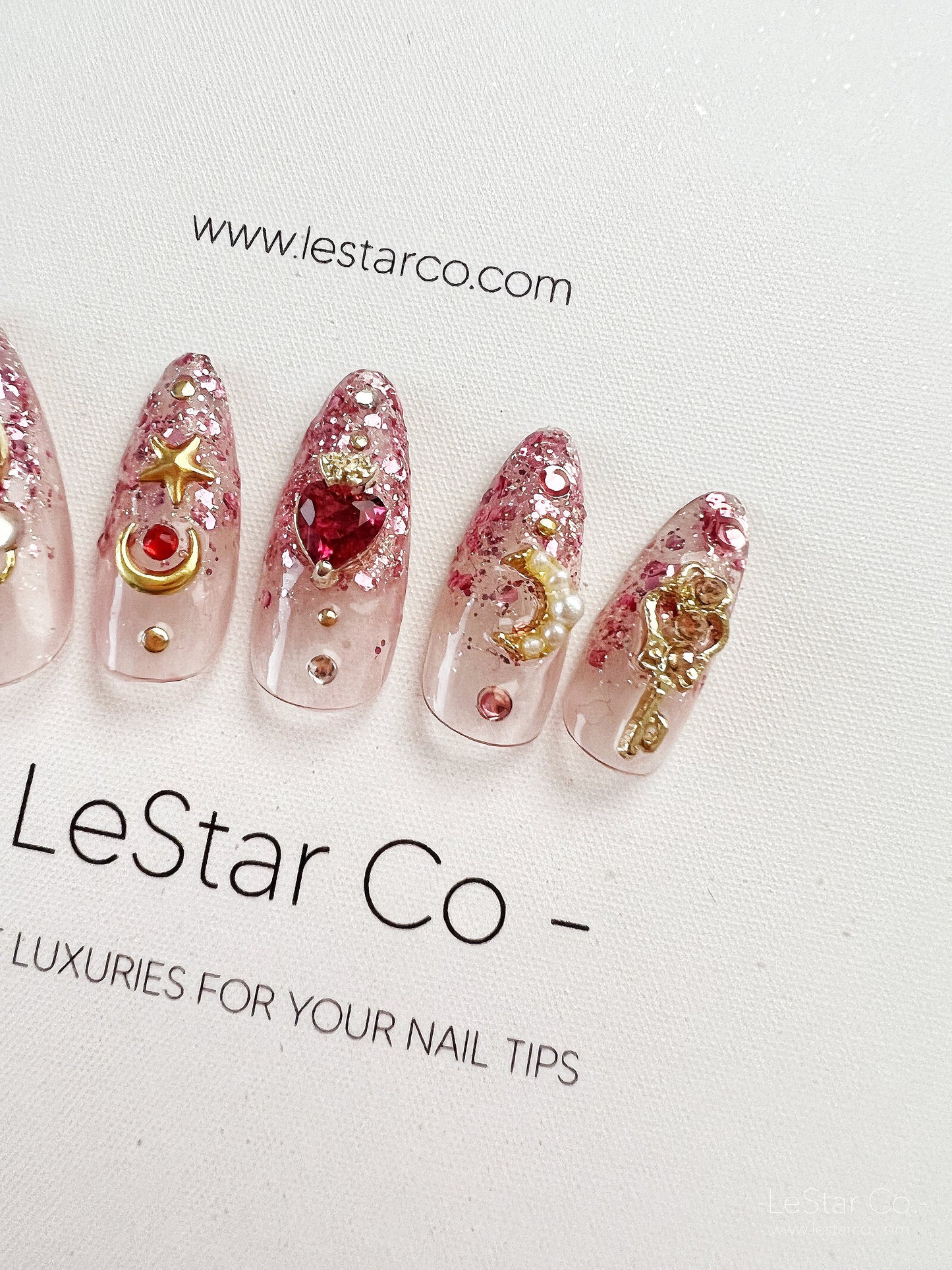 Reusable Sailor Moon Inspired Vol II | Premium Press on Nails Gel | Fake Nails | Cute Fun Colorful Colorful Gel Nail Artist faux nails 155zz
