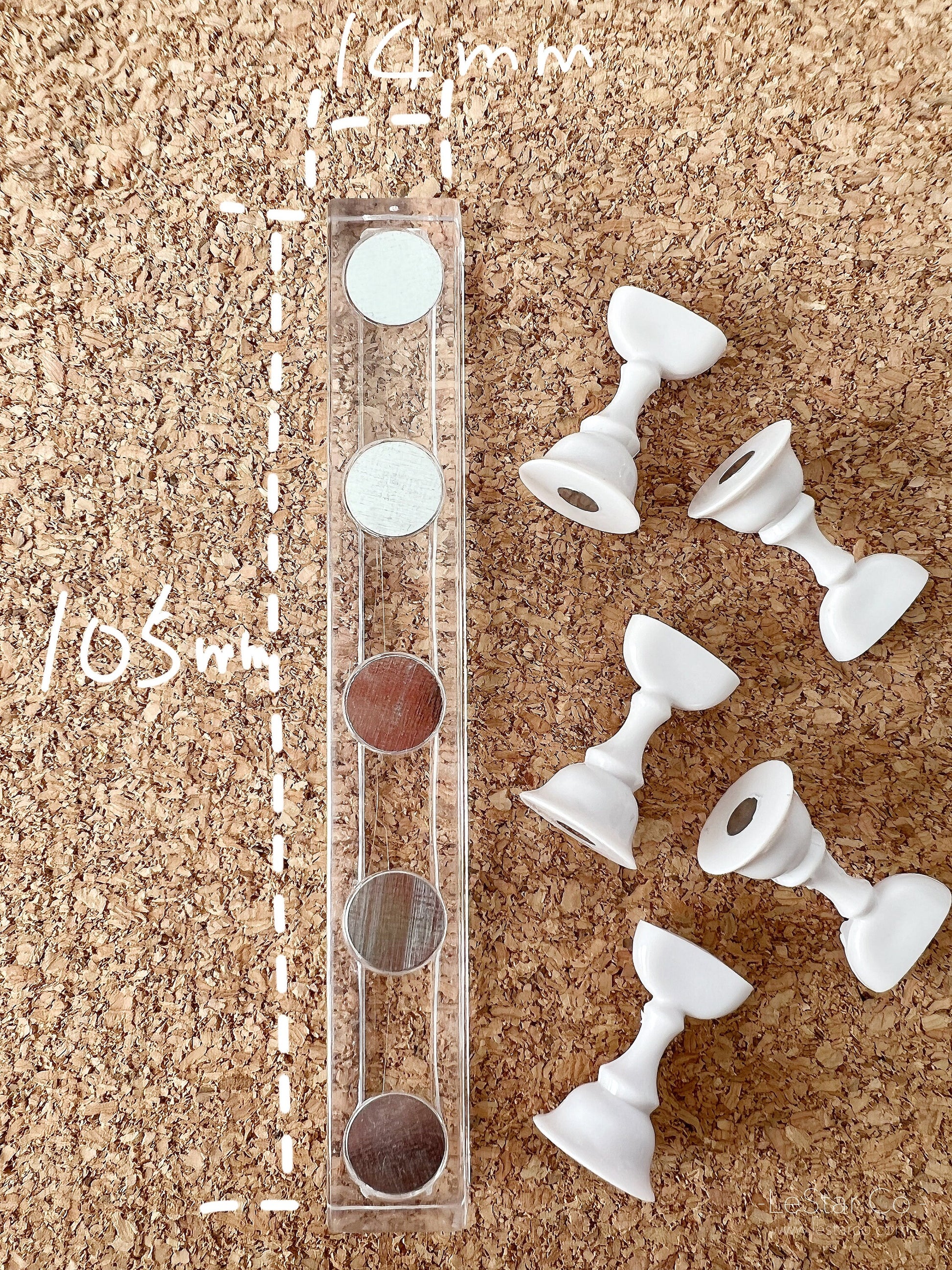 6pcs ULTRA NARROW Press on nail False Nail Holder Set|Magnetic Nail Art Practice Holder|Soft Gel Nail Stand|Drawing DIY Tools