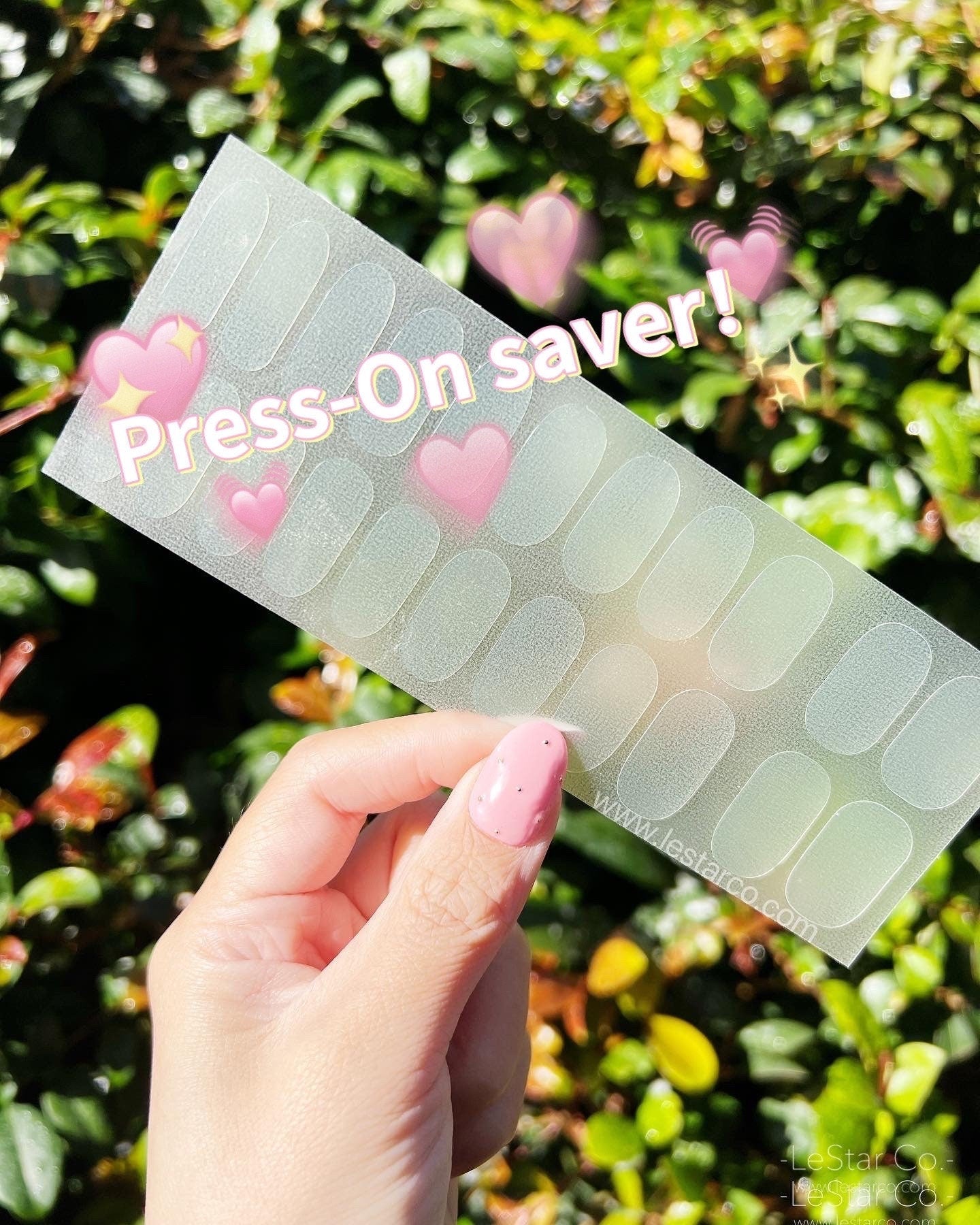 22 Clear Press on Nail Protection Sheets Minimize Glue damage /fake nails/false nails Minimize Glue damage
