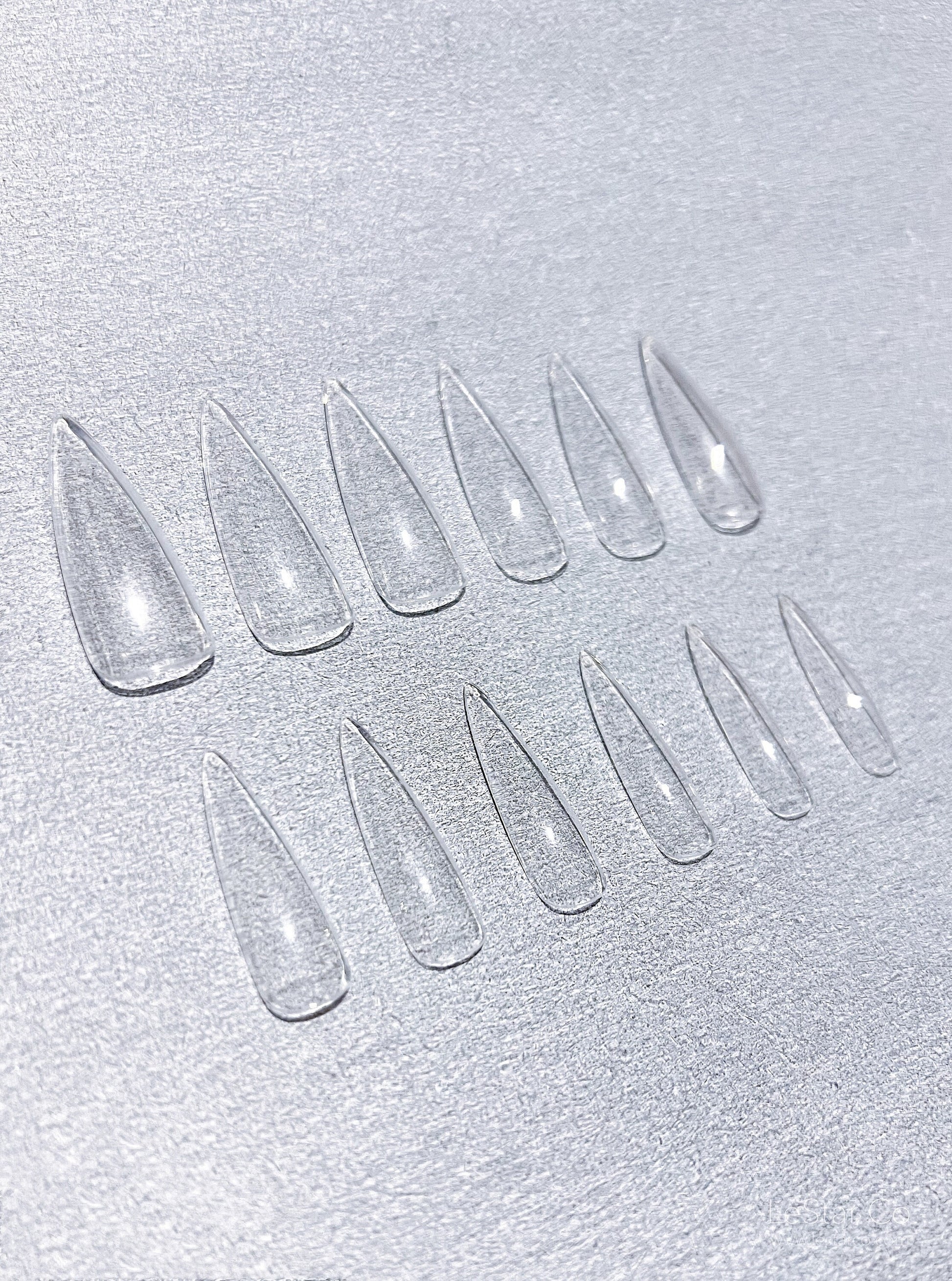 500pcs/12 Sizes Extra Long Stiletto Soft Gel Nail Tip Clear Press on Nail  Full Cover/Half Cover False Nails By LUMIQO DIY Nailart