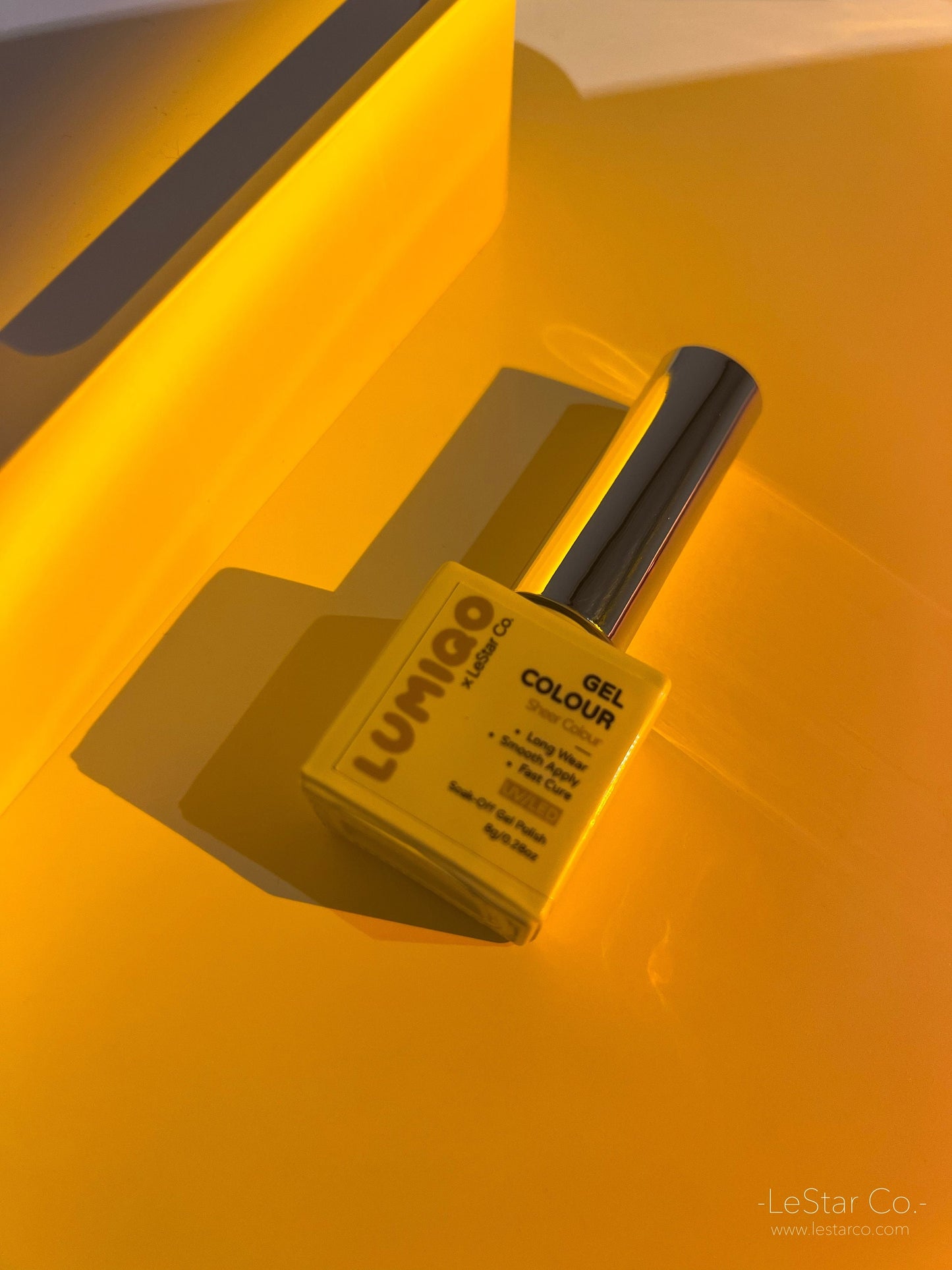 My Sunshine | Fine Gold Shimmer | Ultra Shine Long Lasting Brush on UV Gels Home Nail DIY False Tips Manicure Nail Art Supply