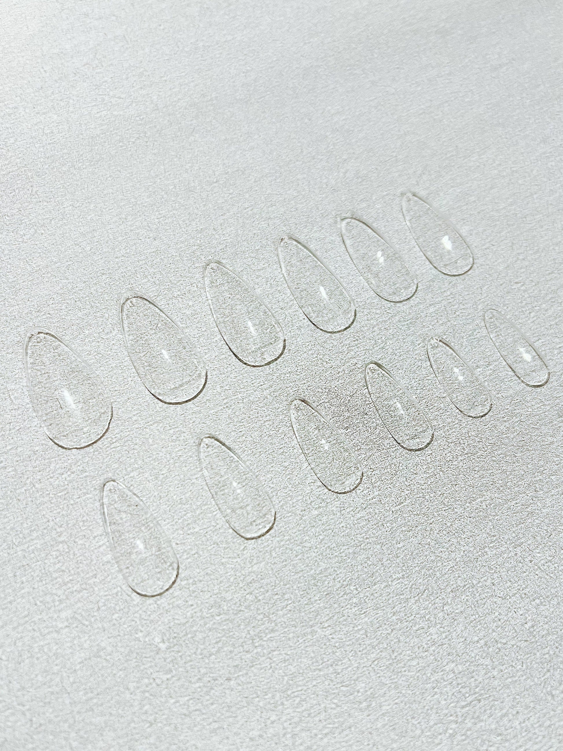 500pcs/12 Sizes Soft Gel Nail Tip Clear Long Almond Press on Nail  Full Cover/Half Cover False Nails By LUMIQO DIY Nailart