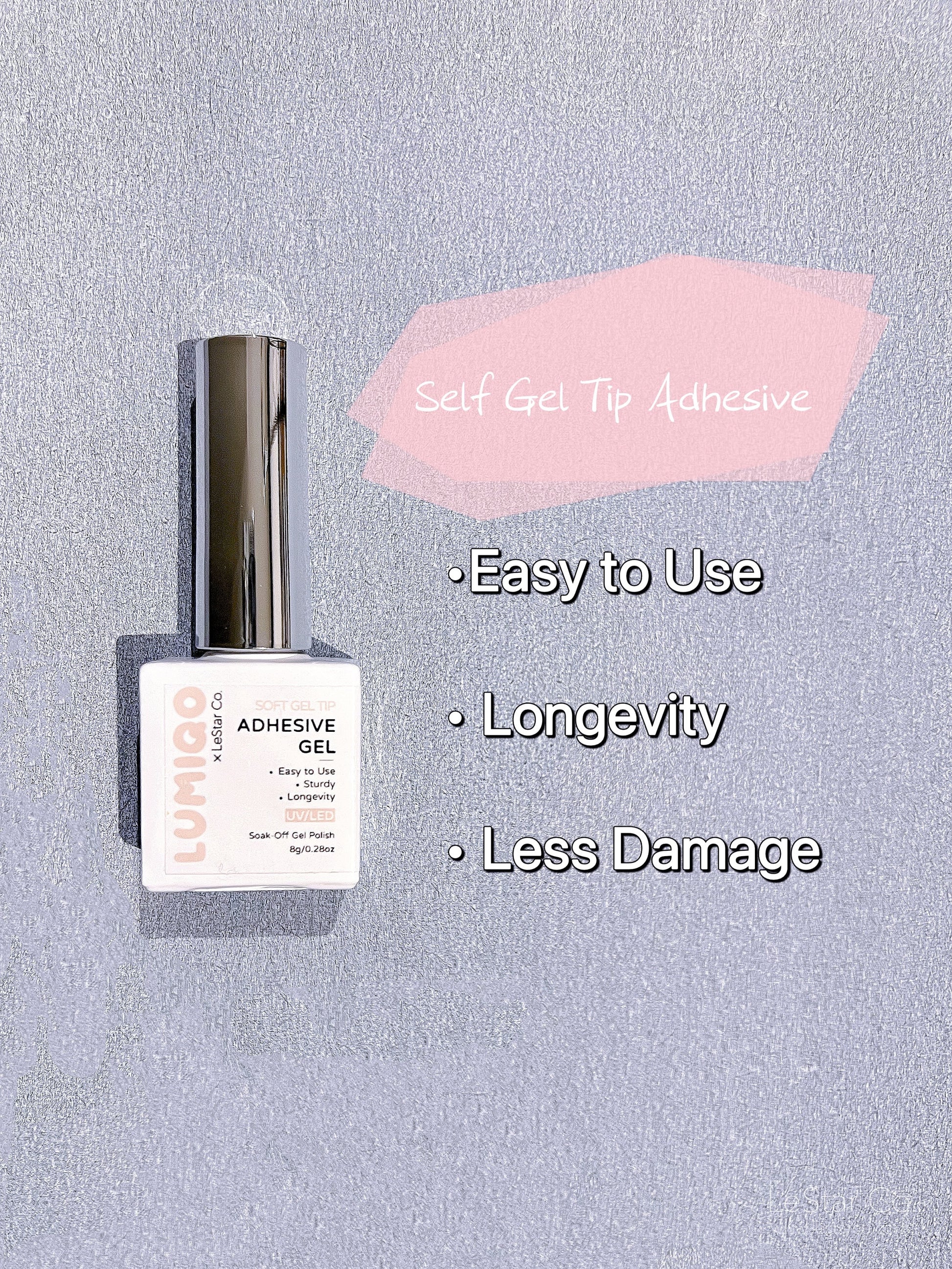 Nails tips Adhesive Soft Gel Tip Gel Press on Glue Clear Nail Glue Brush on UV Gels Glue False Tips Manicure Nail Art Supply
