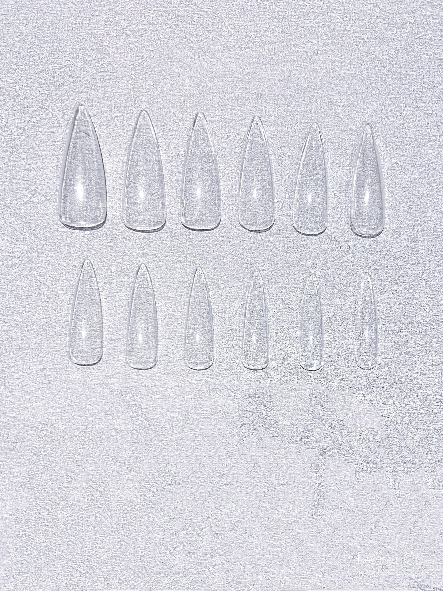500pcs/12 Sizes Extra Long Stiletto Soft Gel Nail Tip Clear Press on Nail Full Cover/Half Cover False Nails By LUMIQO DIY Nailart
