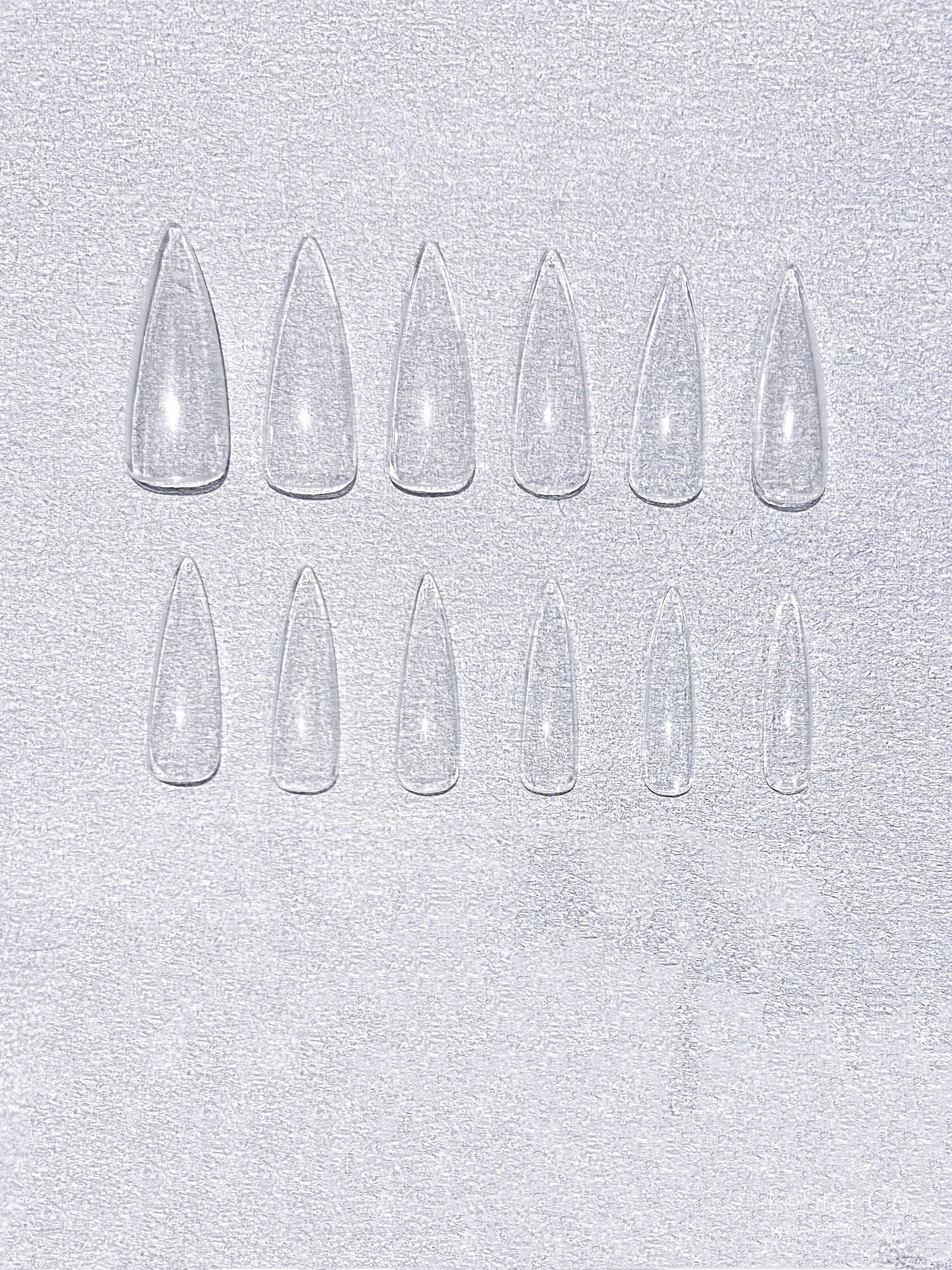 500pcs/12 Sizes Extra Long Stiletto Soft Gel Nail Tip Clear Press on Nail  Full Cover/Half Cover False Nails By LUMIQO DIY Nailart