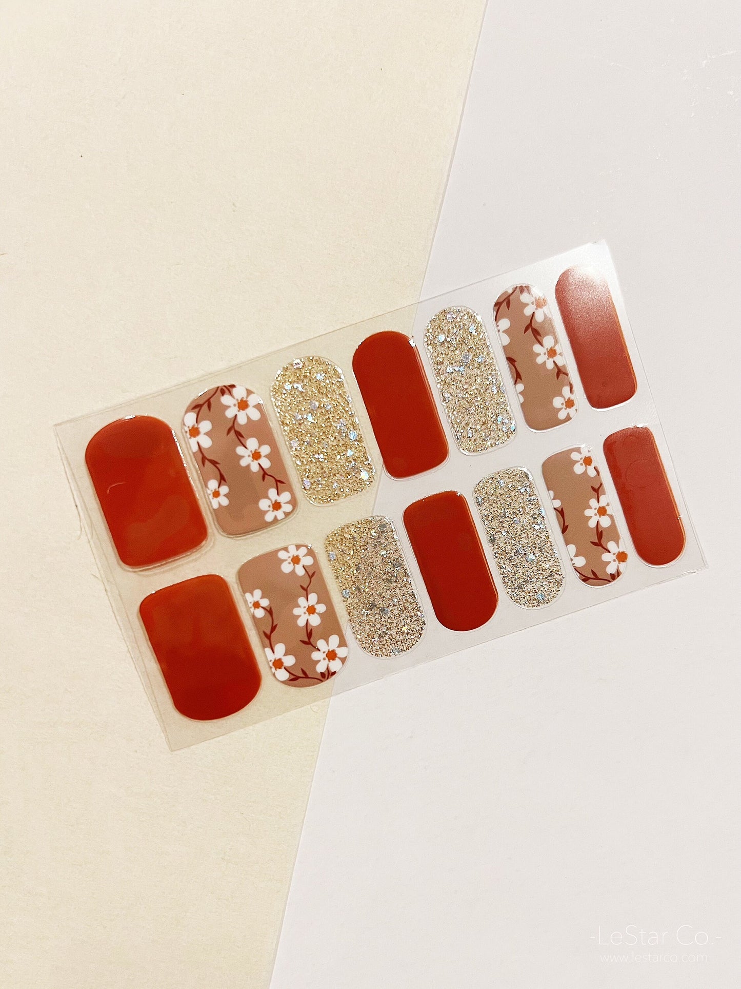 Brown Bear Gel Nail Wraps Base Nail Wrap Nail Strips Nail Polish Strips Nail Stickers Home Nail DIY False Tips Manicure Nail Art Supply