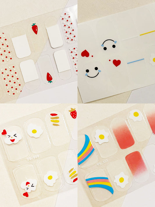 Gel Nail Wraps Base Nail Wrap Nail Strips Nail Polish Strips Nail Stickers Home Nail DIY False Tips Manicure Nail Art Supply