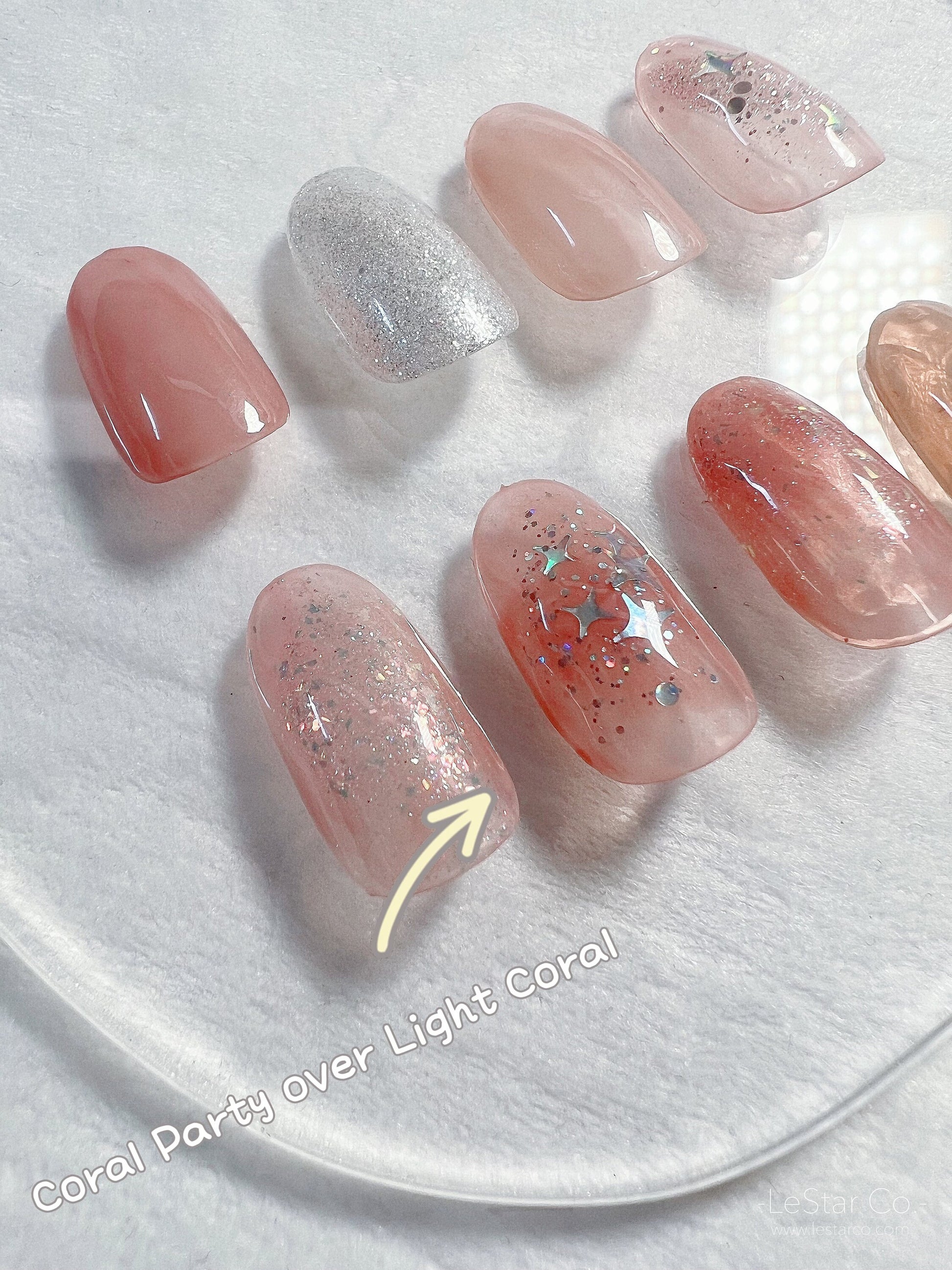 Pillowtalk Collection | Pink Nude Colour Shifting Glitter Gel Polish Ultra Shine Home Nail DIY False Tips Manicure Nail Art Supply By LUMIQO