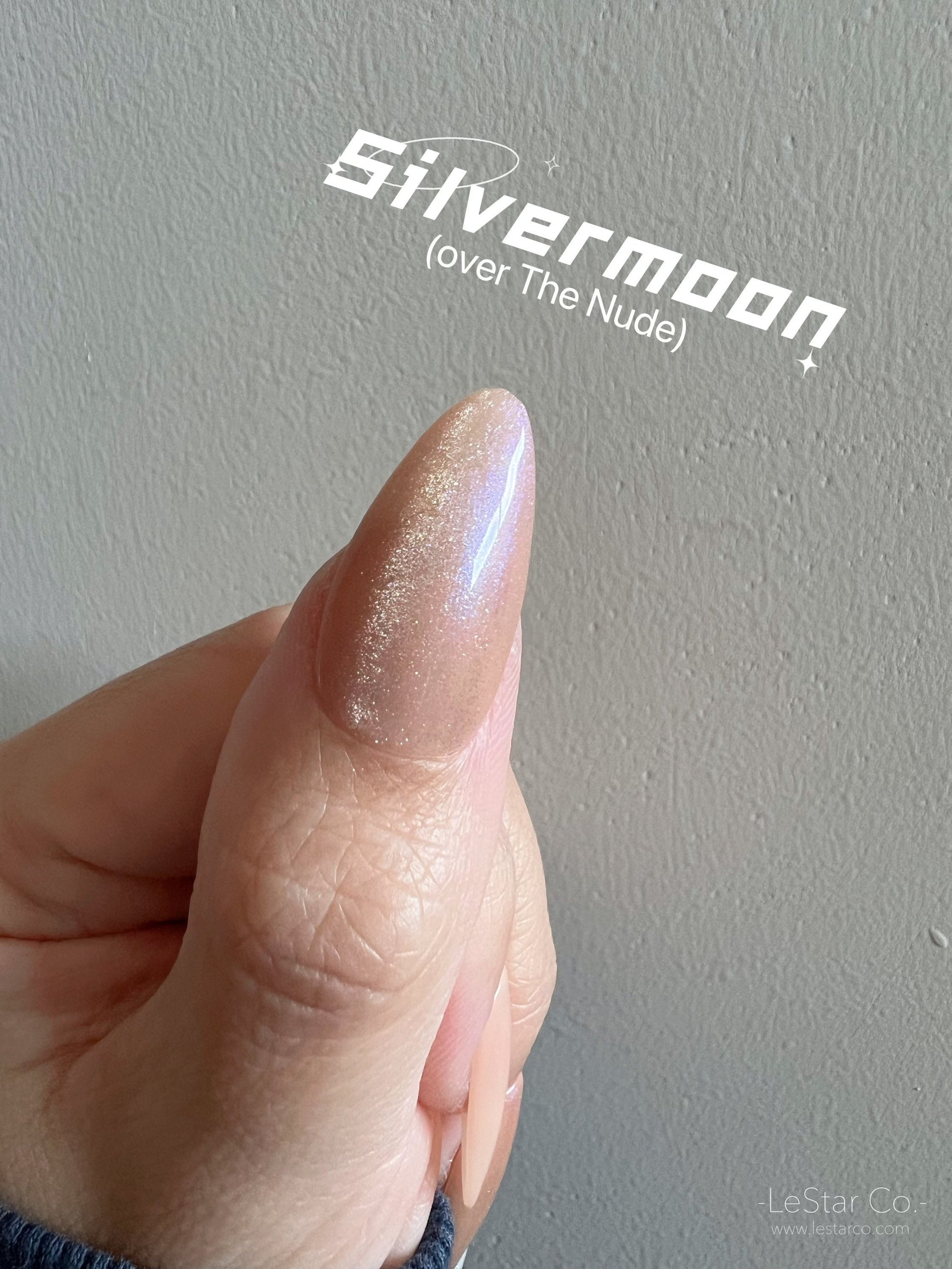 Cat Eye Silvermoon | Transparent | Ultra Shine Long Lasting Brush on UV Gels Home Nail DIY False Tips Manicure Nail Art Supply