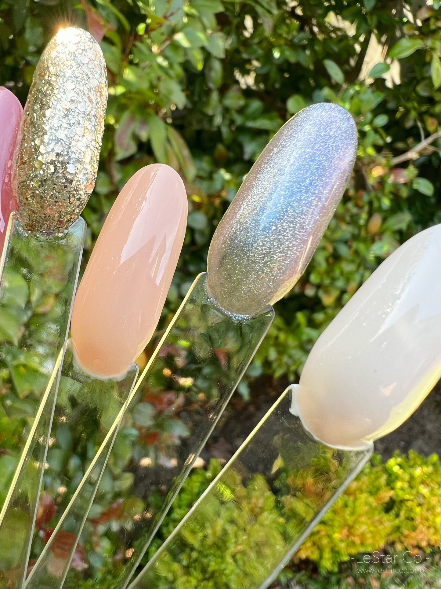 The Nude | Natural Nude | Ultra Shine Long Lasting Brush on UV Gels Home Nail DIY False Tips Manicure Nail Art Supply