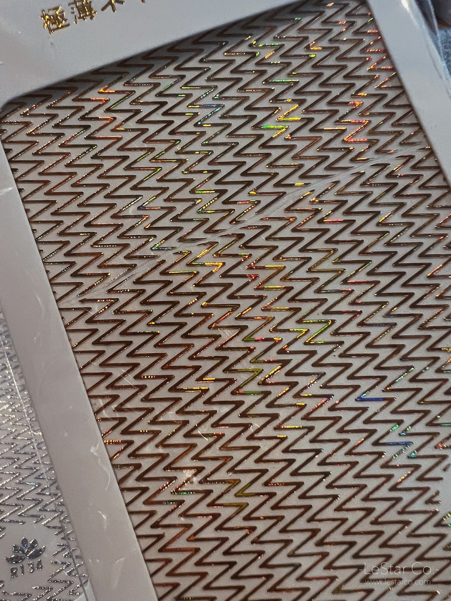 Holographic Gold Silver Nail Art Stickers | Nail Accessories | Self Adhesive Nail Decals | Nail Stickers Decals