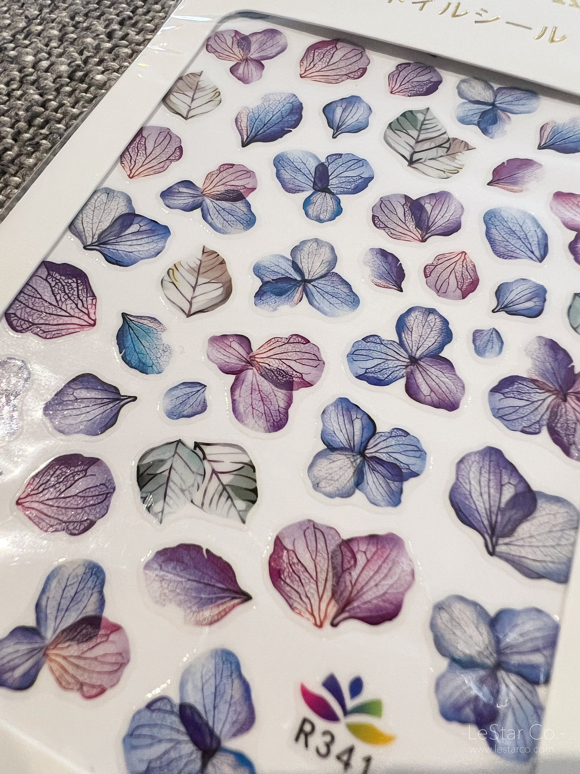 Dry Flower Nail Art Stickers | Nail Accessories | Self Adhesive Nail Decals | Nail Stickers Decals