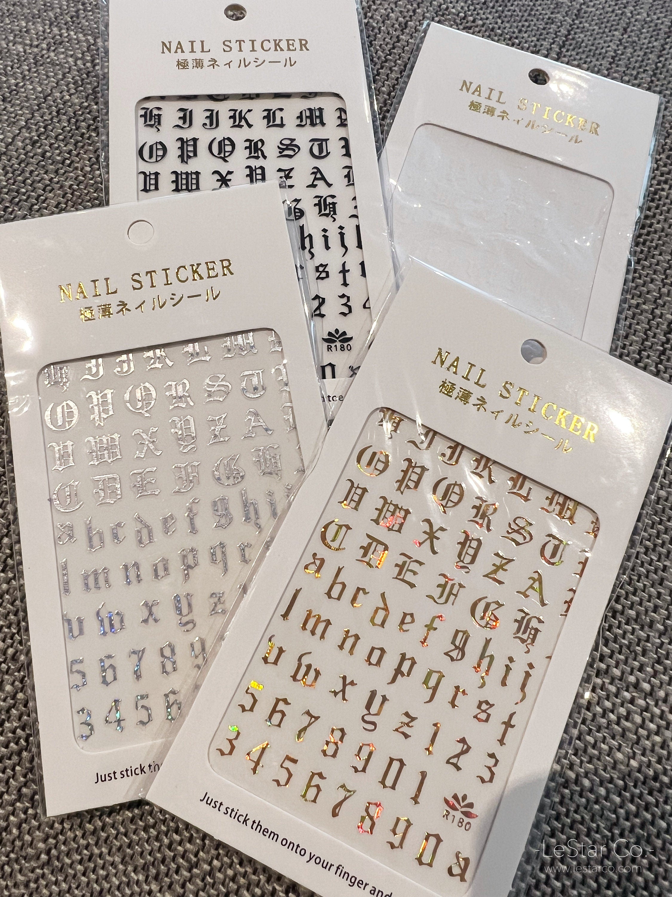 Alphabet Nail Stickers