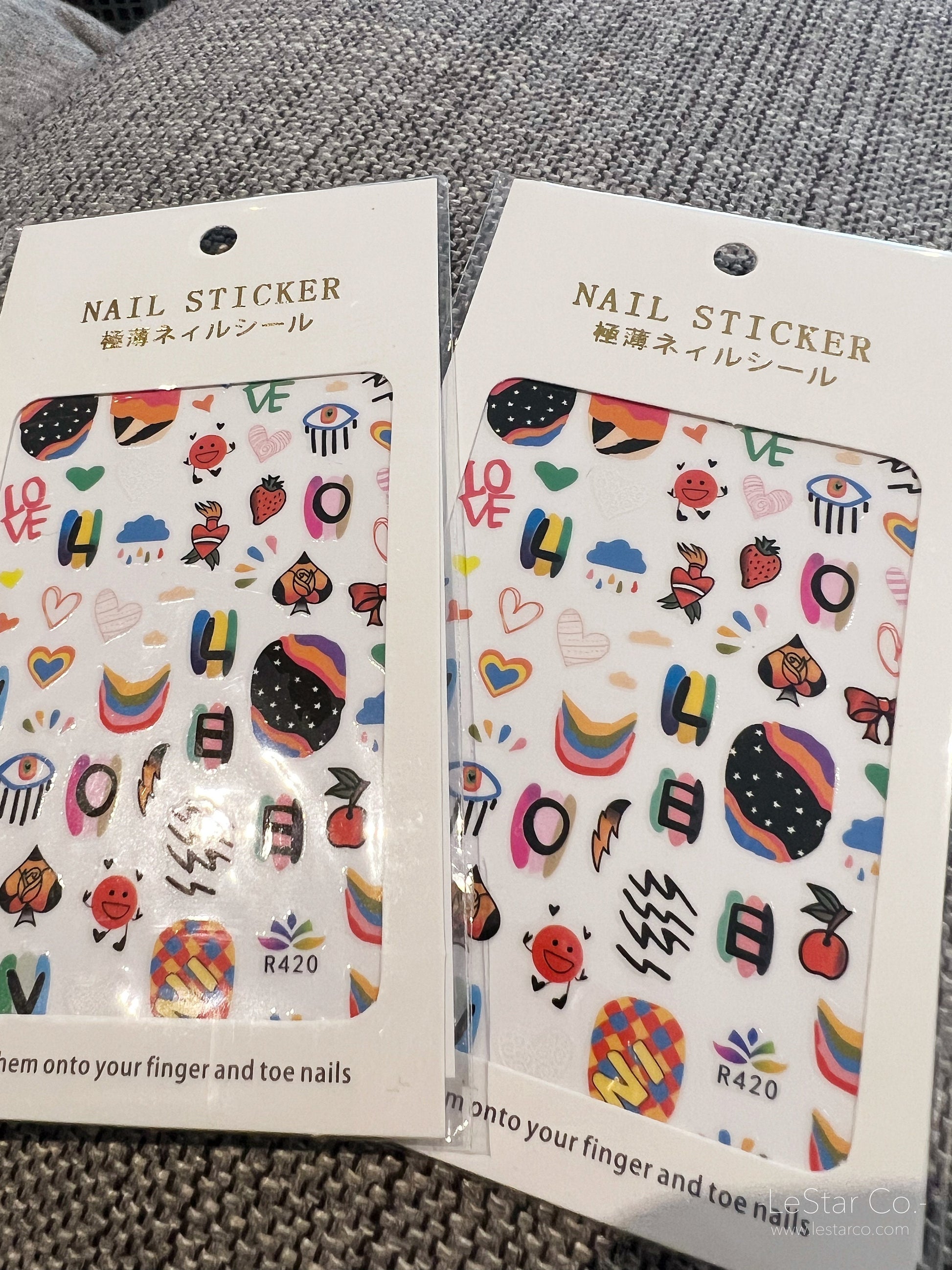 Nail Art Stickers | Nail Accessories | Self Adhesive Nail Decals | Nail Stickers Decals