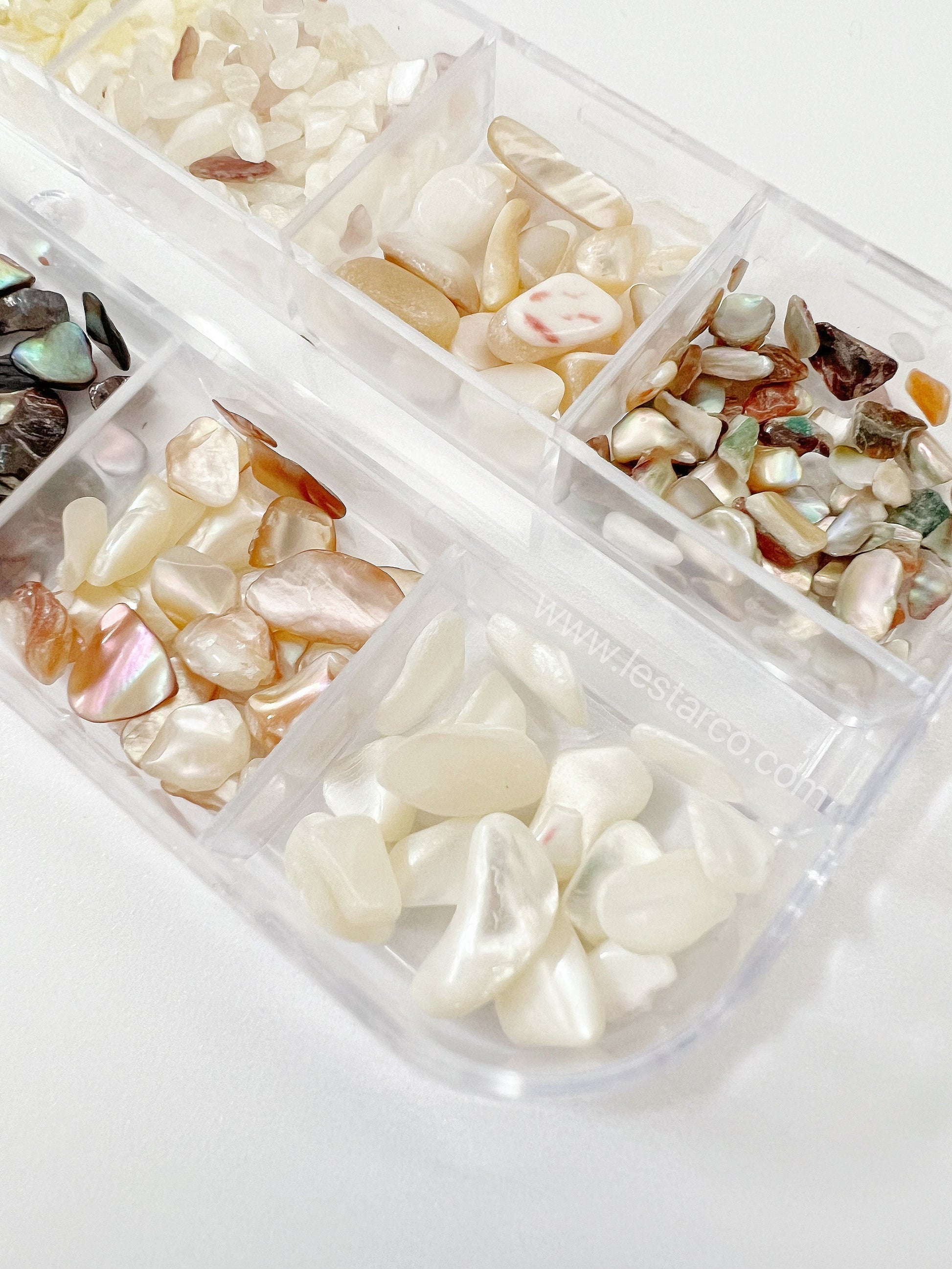 12 Grids Natural Stone Nail Art Decorations | Nail Decals | Nail Art DIY nail art charm  UV gel UV resin crafts